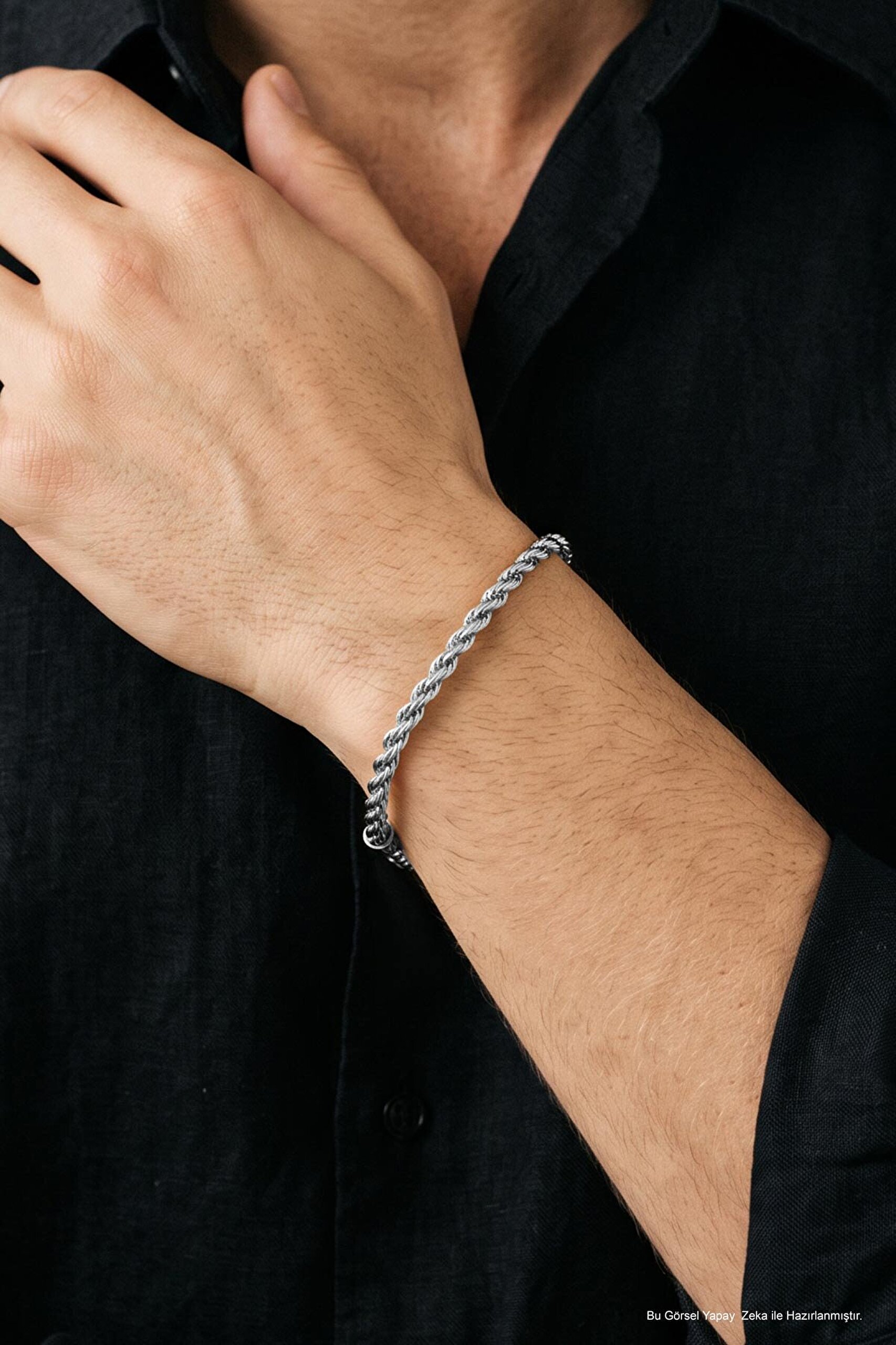 Metal Fırtına 21 Cm Çelik Erkek Bileklik - 1