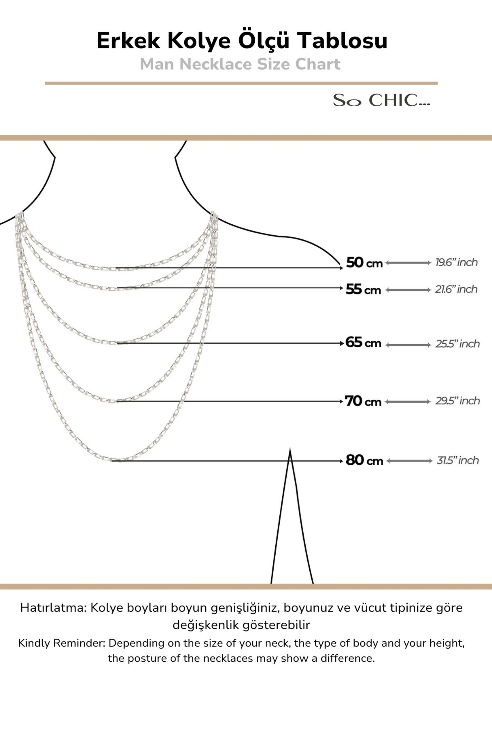 Normandiya Titanyum Kaplama 60 Cm Çelik Erkek Kolye - 7