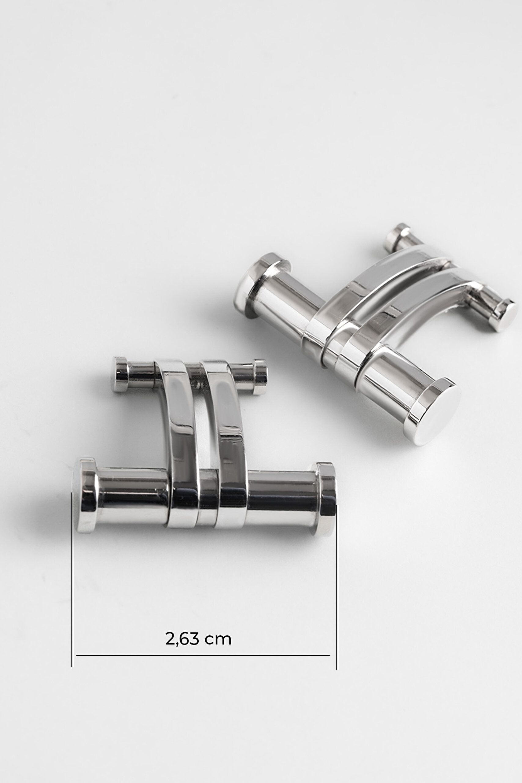 ⁠ Metalik Dizayn Çelik Erkek Kol Düğmesi_1}