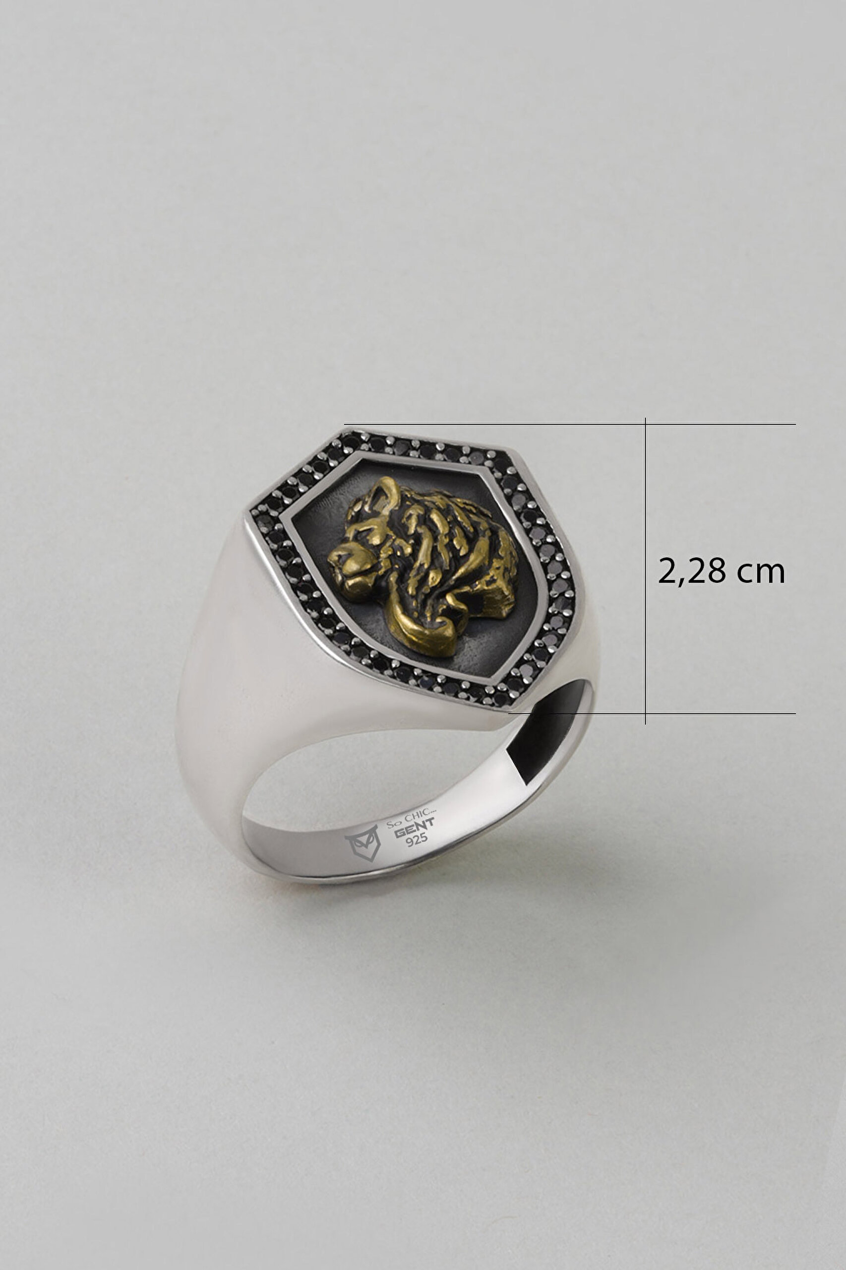 ⁠ Asil Aslan Gümüş Erkek Yüzük_2}