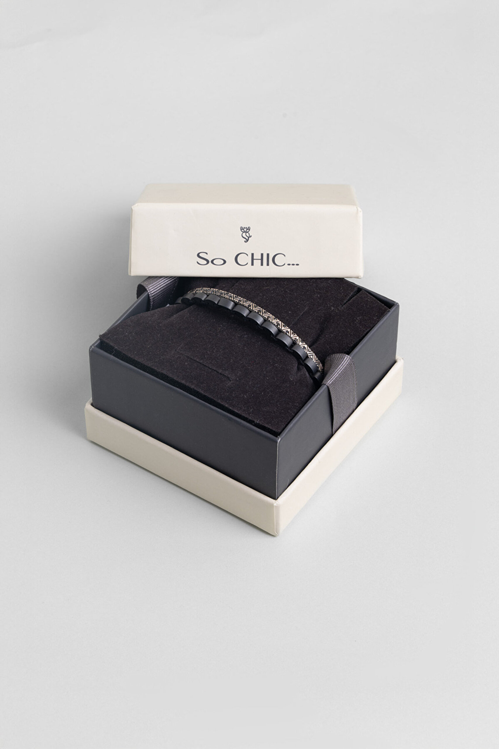 Hematit Taşlı Antik Gümüş Erkek Bileklik - 7