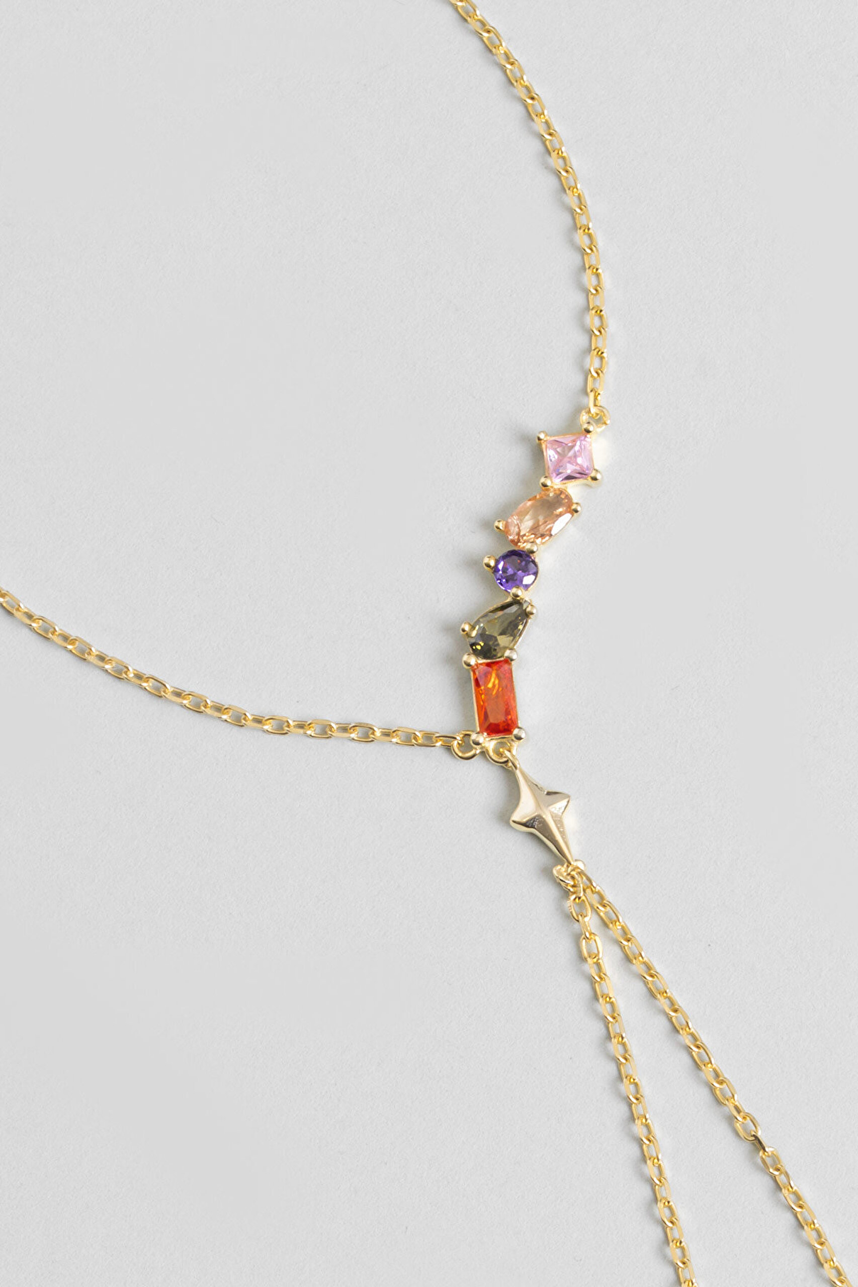 Kayan Yıldız 18 Ayar Sarı Altın Kaplama Gümüş Şahmeran - 2