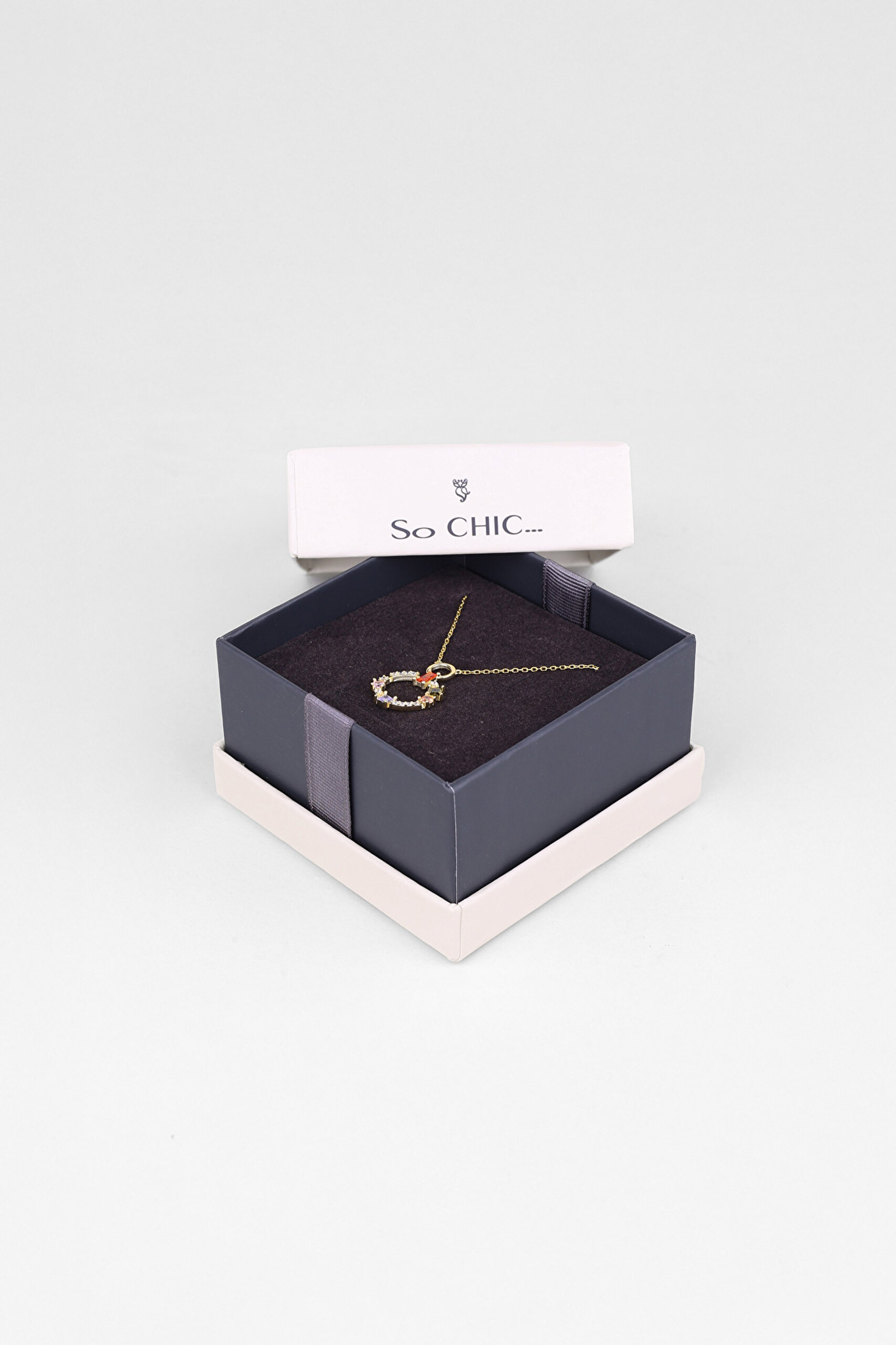 ⁠ Renkli Baget Dünyası 18 Ayar Sarı Altın Kaplama 45 Cm Gümüş Kolye_5}