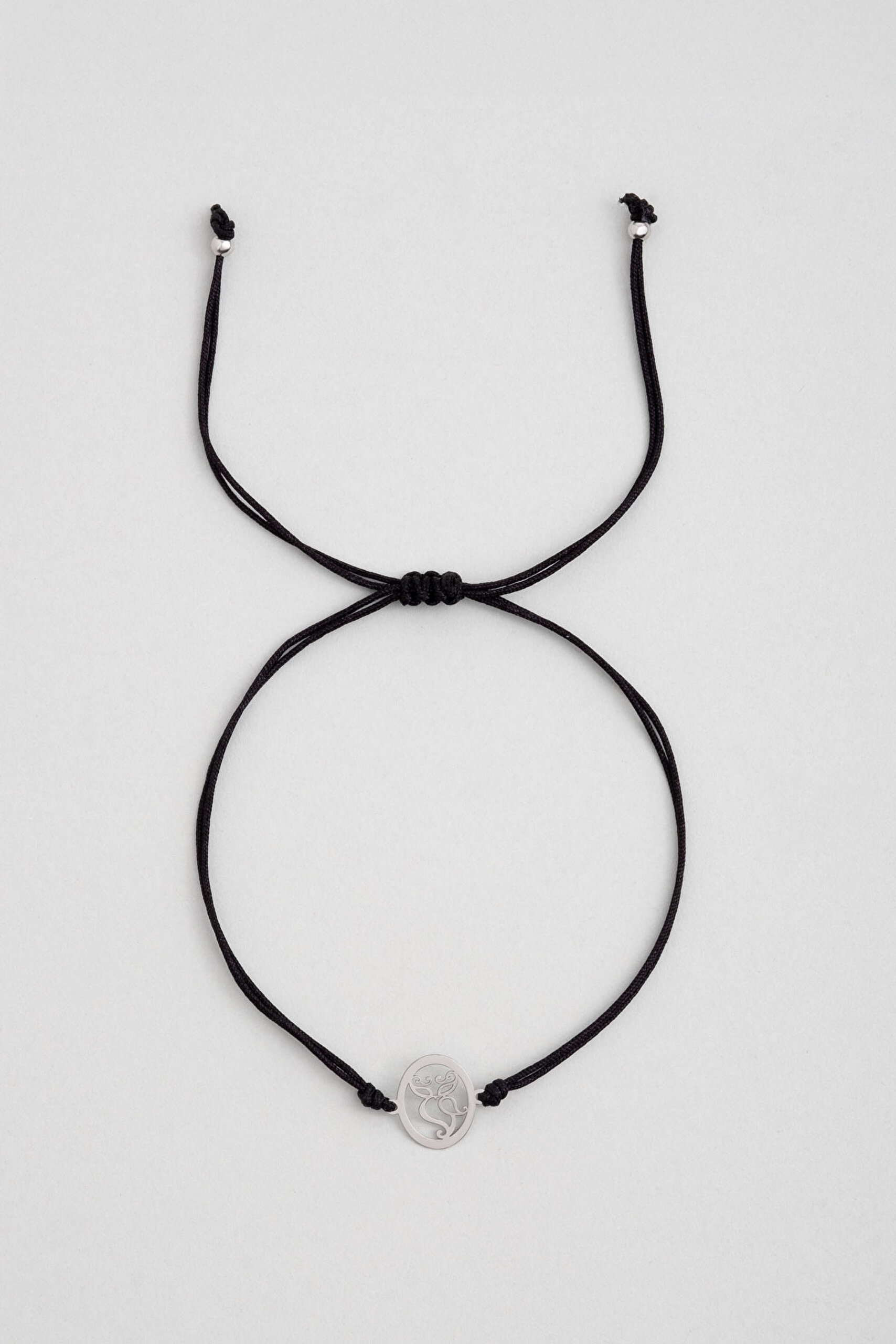 ⁠ So Chic... Baykuş 18 Ayar Beyaz Altın Kaplama Ayarlanabilir Gümüş Bileklik_0}