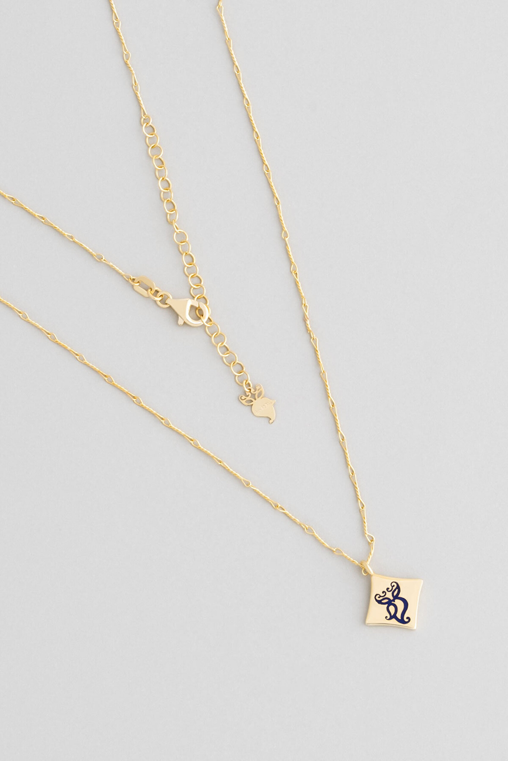 Bilge Ruh 18 Ayar Sarı Altın Kaplama 45 Cm Gümüş Uğurlu So Chıc... Baykuş Kolye - 4