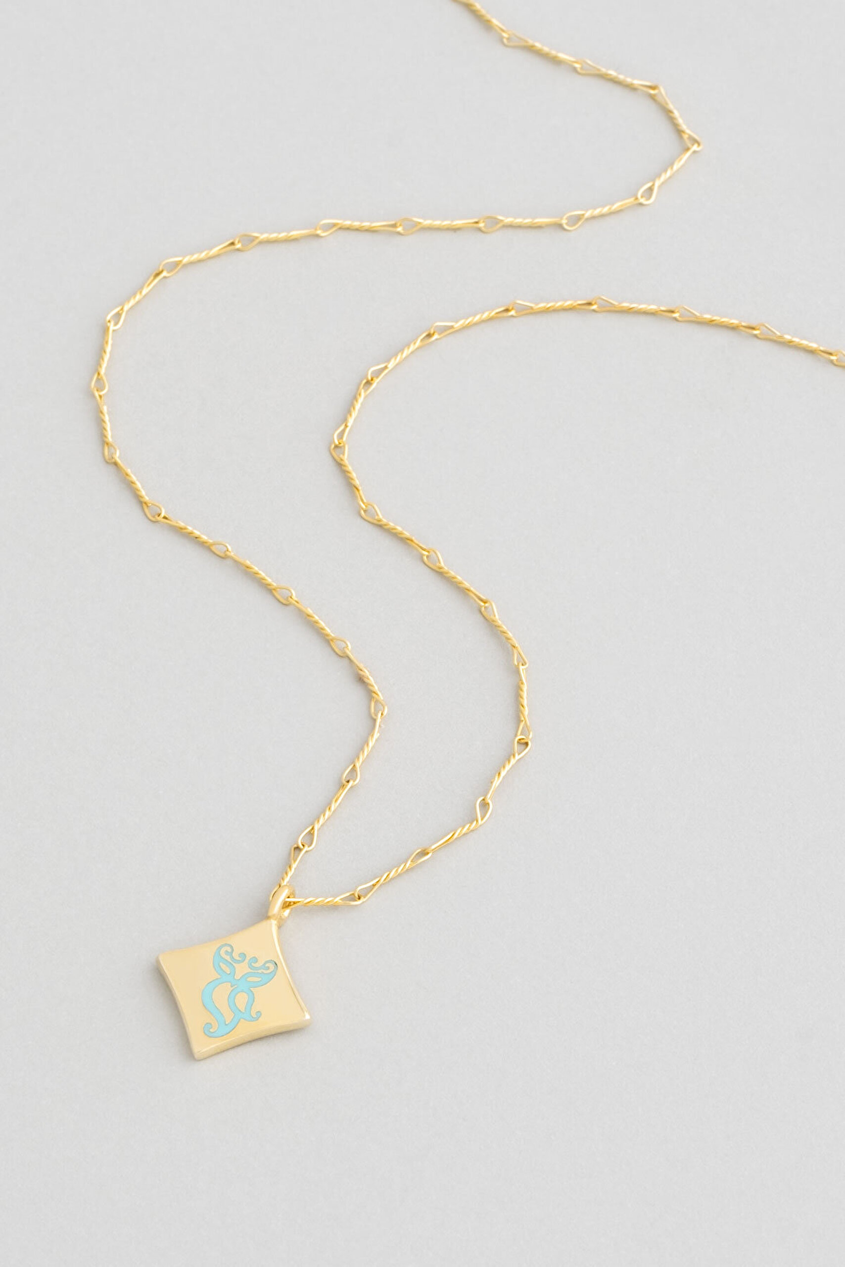 Bilge Ruh 18 Ayar Sarı Altın Kaplama 45 Cm Gümüş Uğurlu So Chıc... Baykuş Kolye - 0