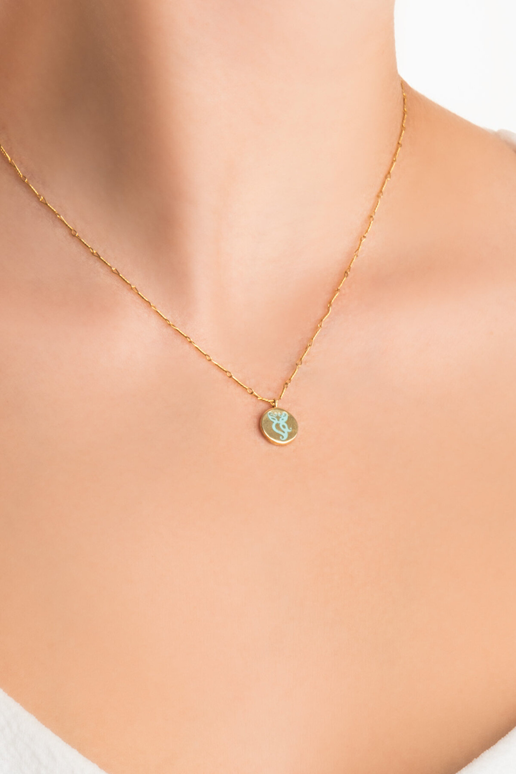 Mistik Rüya 18 Ayar Sarı Altın Kaplama 45 Cm Gümüş Uğurlu So Chic... Baykuş Kolye - 1