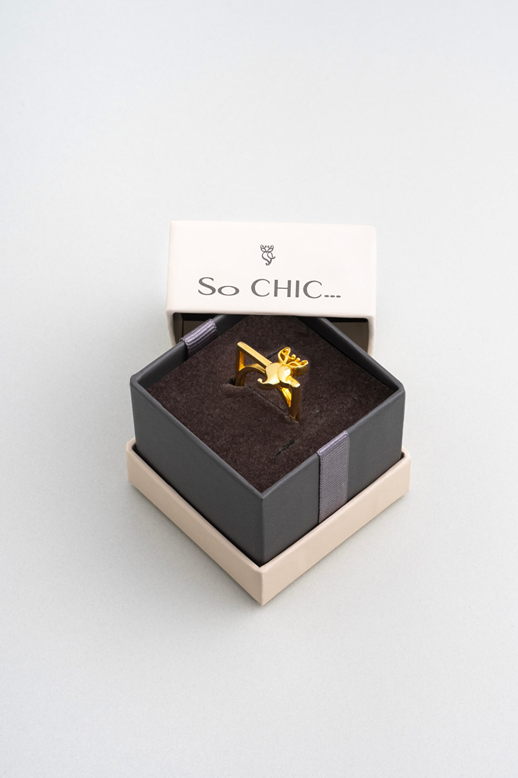 ⁠ Bilge Tanrıça 18 Ayar Sarı Altın Kaplama Gümüş Uğurlu So Chic... Baykuş Yüzük_3}