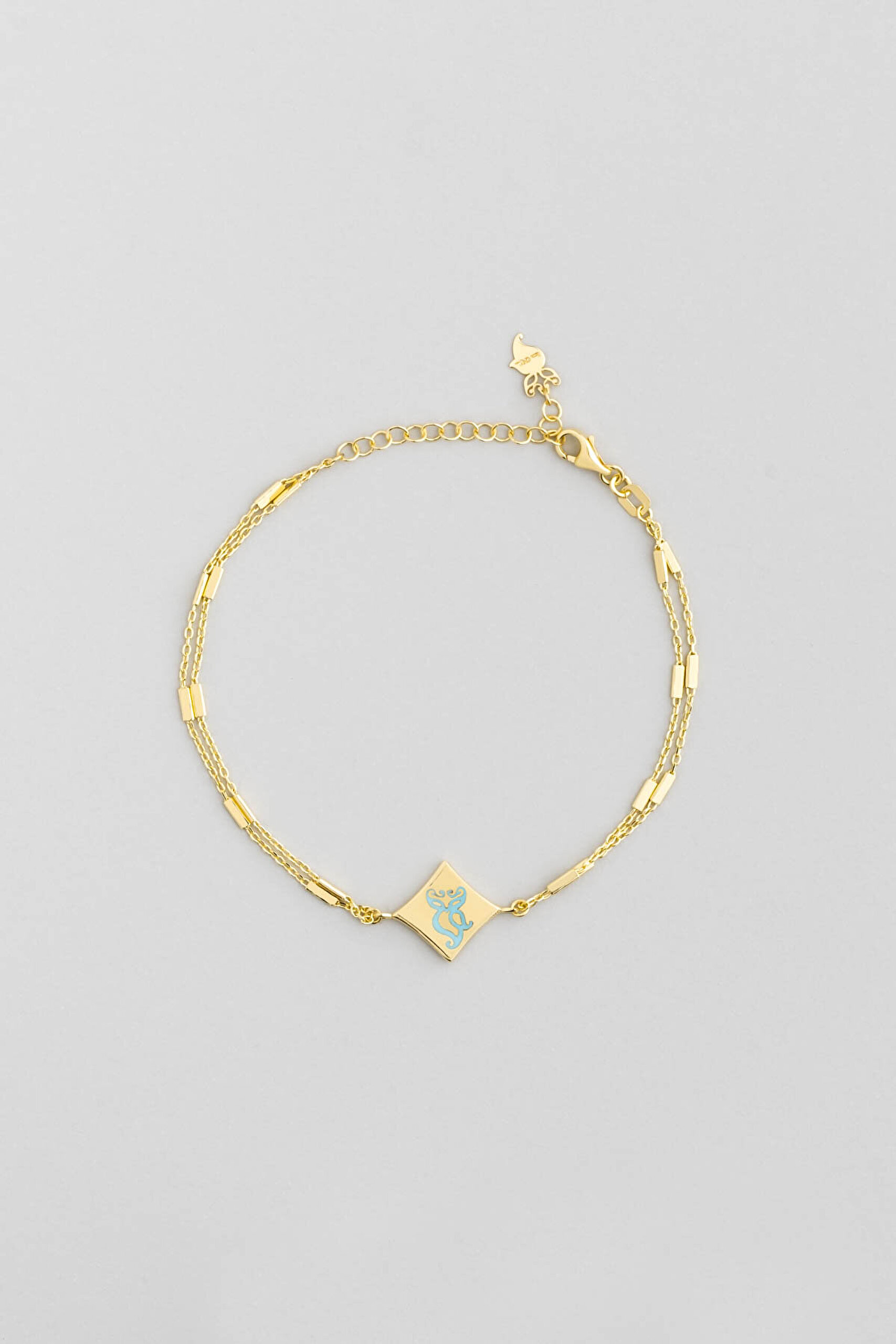 Büyülü Gizem 18 Ayar Sarı Altın Kaplama 20 Cm  Gümüş Uğurlu So CHIC... Baykuş Bileklik - 0