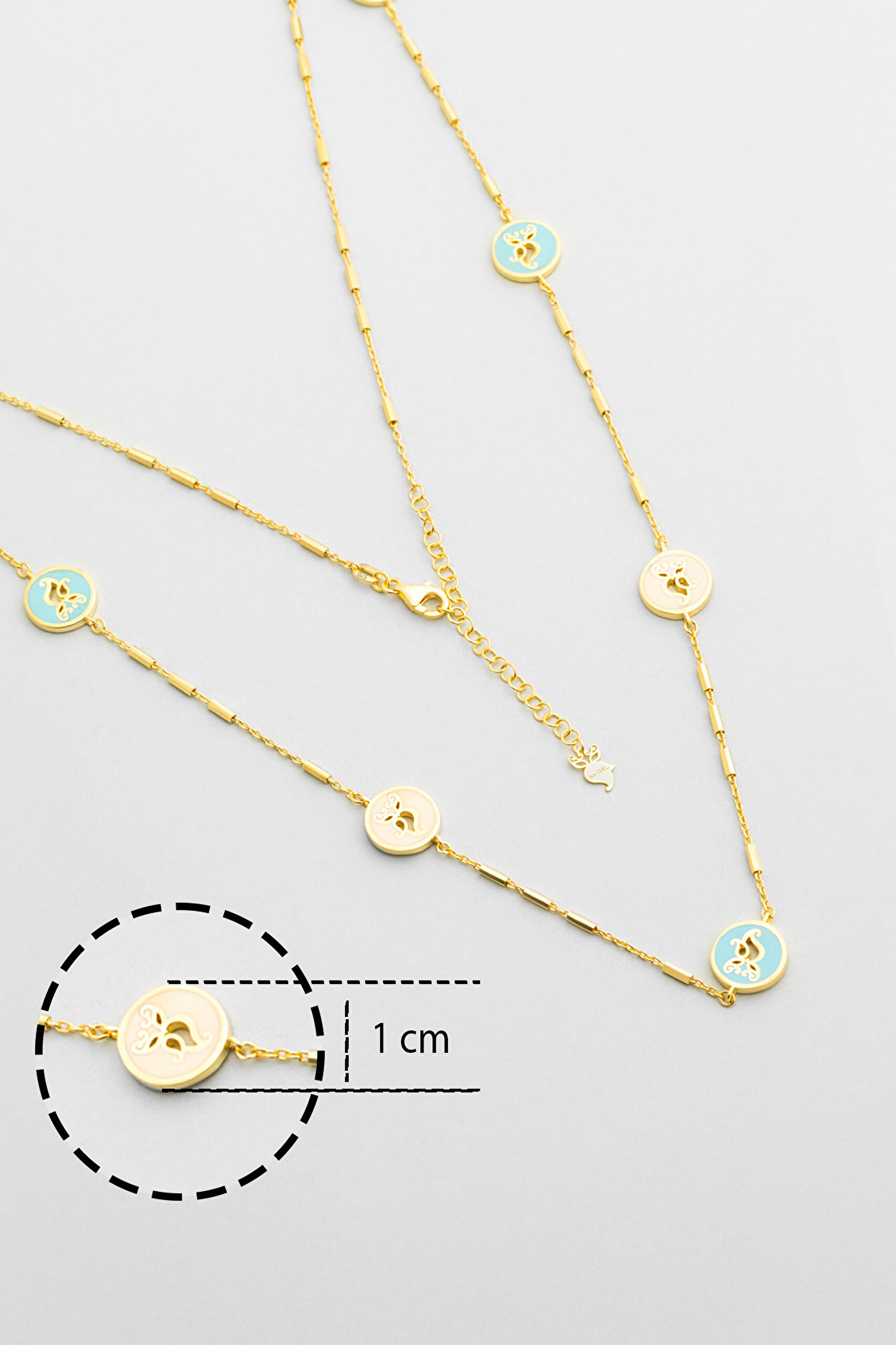 ⁠ Mistik Rüya 18 Ayar Sarı Altın Kaplama 70 Cm Gümüş Uğurlu So Chıc... Baykuş Kolye_2}