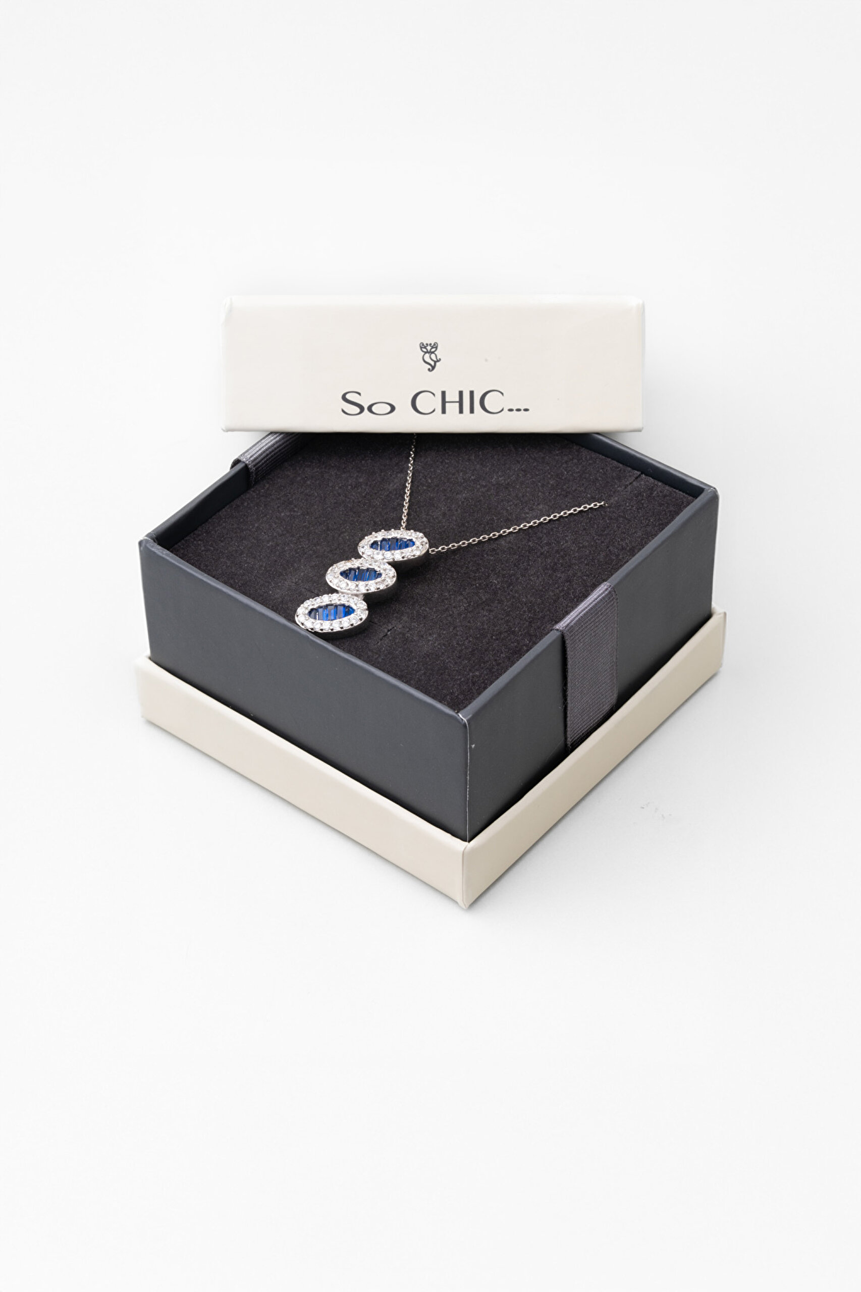 ⁠ Yakamoz 18 Ayar Beyaz Altın Kaplama 45 Cm Gümüş Kolye_2}