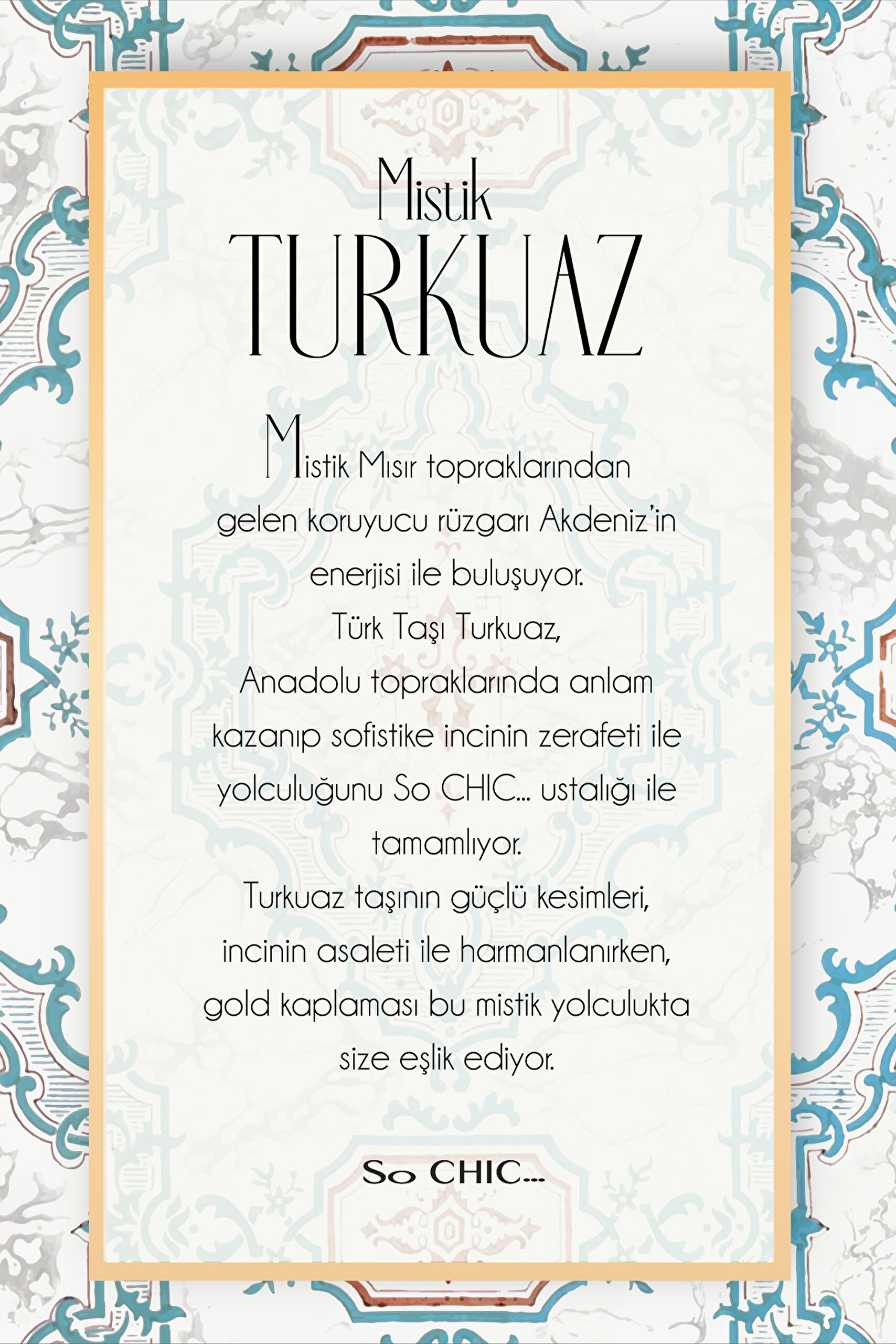 ⁠ Turkuaz Rüyası 18 Ayar Sarı Altın Kaplama Doğal Taşlı Ayarlanabilir Gümüş Yüzük_1}