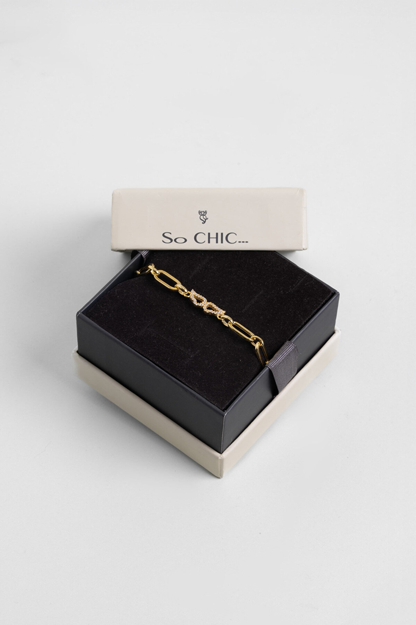 Melek Kanadı Detaylı 18 Ayar Sarı Altın Kaplama 19 Cm Gümüş Zincir Bileklik - 5