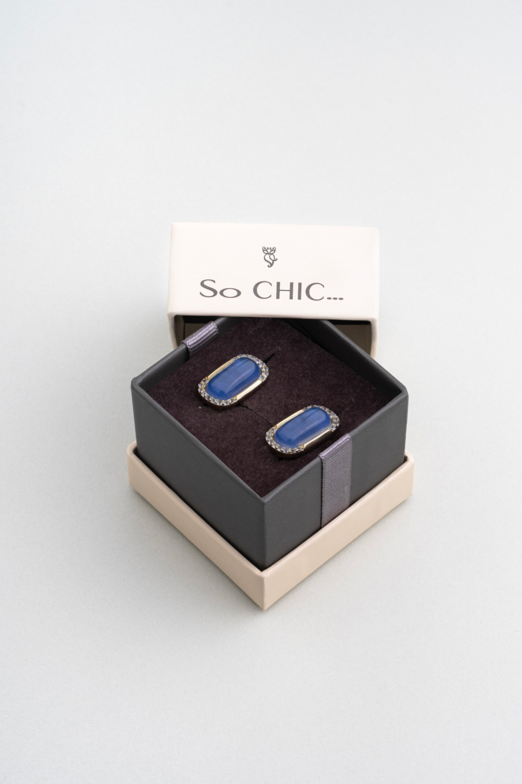 ⁠ Safir Yolculuğu 18 Ayar Sarı Altın Kaplama Gümüş Küpe_4}