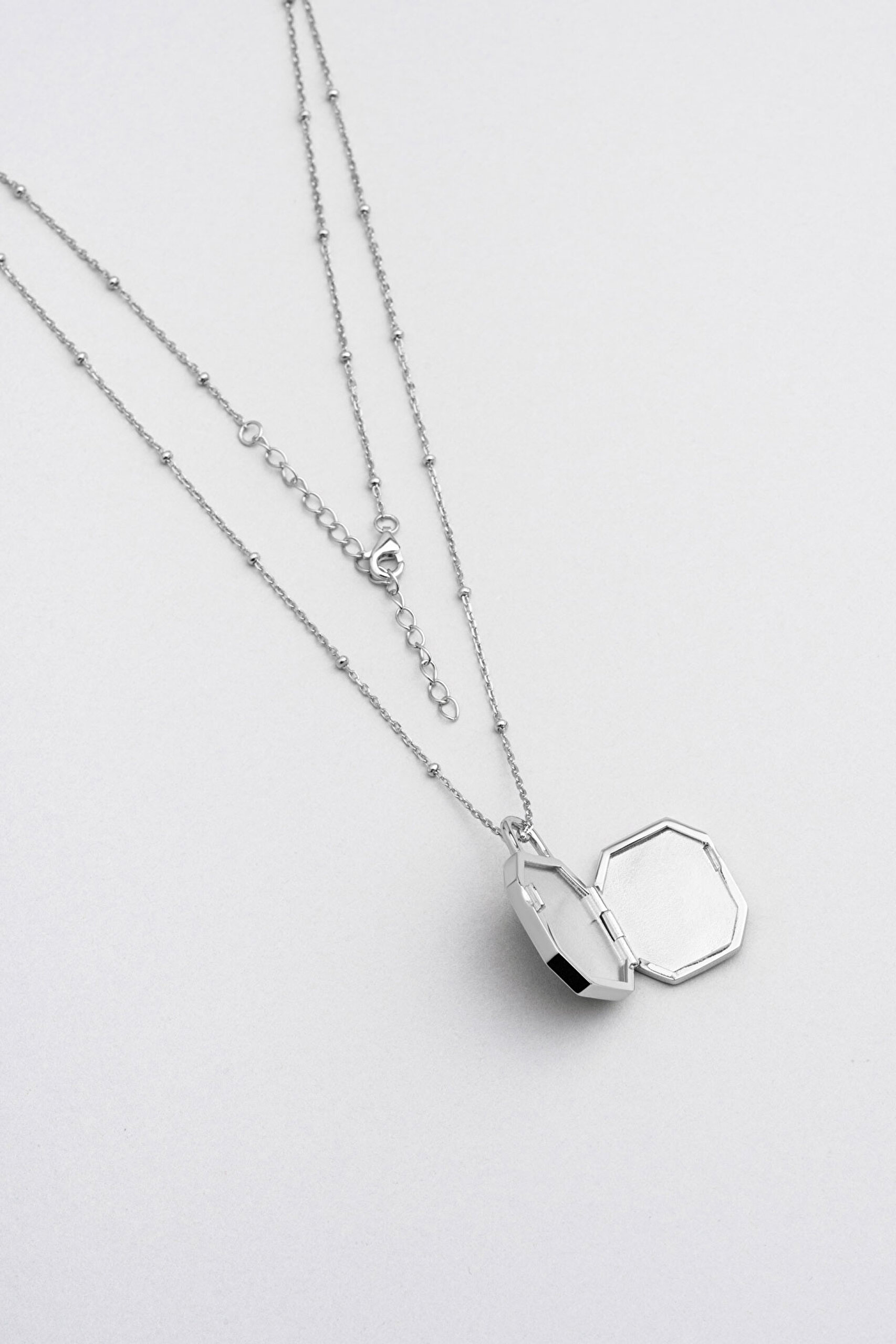 ⁠ Malahit Kapsülü 18 Ayar Beyaz Altın Kaplama 55 Cm Gümüş Malahit Kolye_0}