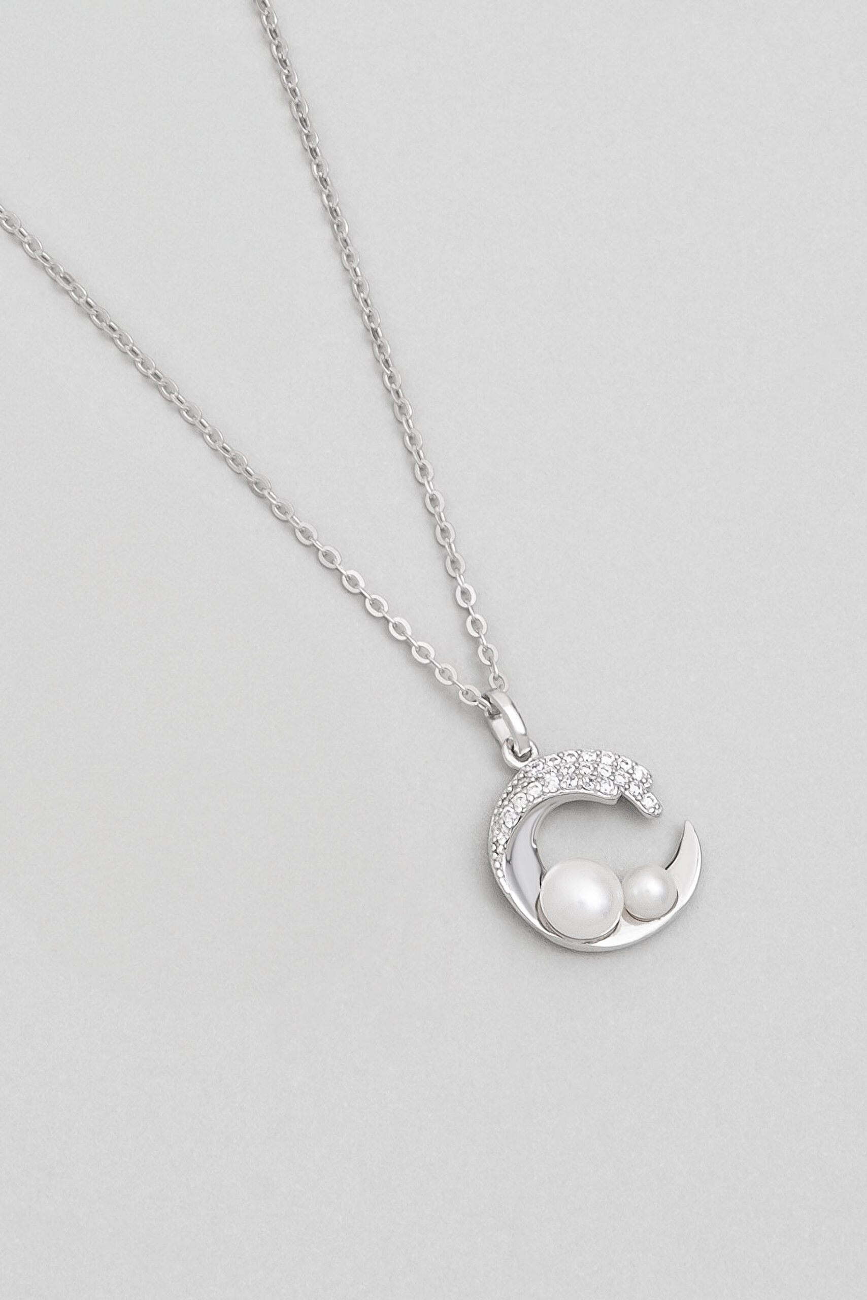 ⁠ Minimal İnci 18 Ayar Beyaz Altın Kaplama Gümüş Seti_6}