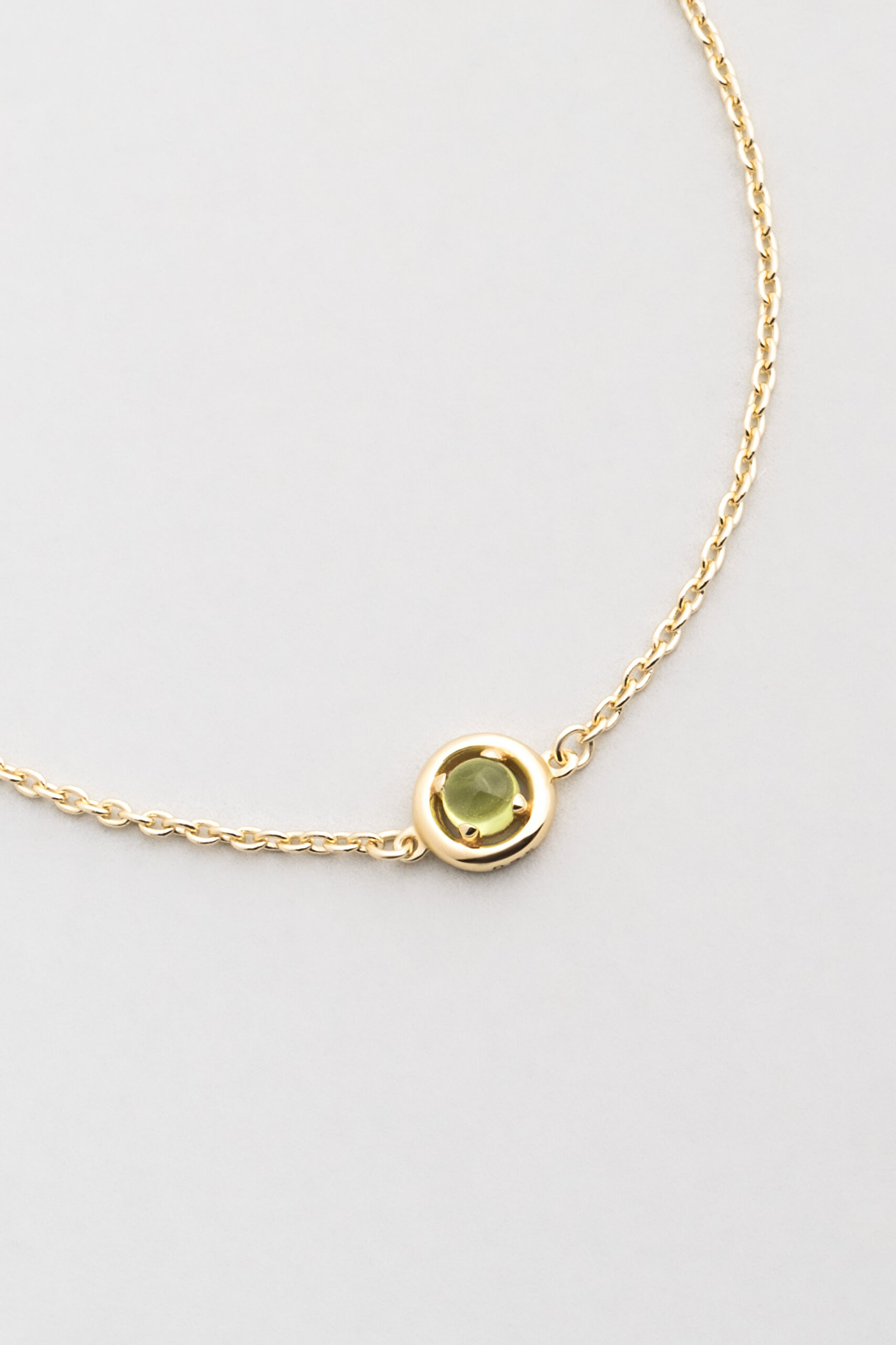 ⁠ Peridot Serüveni 18 Ayar Sarı Altın Kaplama 19 Cm Gümüş Bileklik_1}