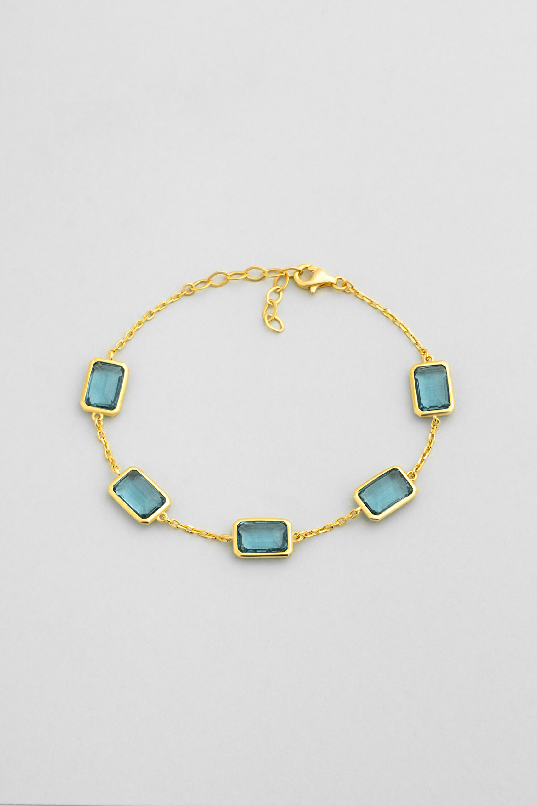 ⁠ Chromony 18 Ayar Sarı Altın Kaplama 20 Cm Gümüş Bileklik_0}