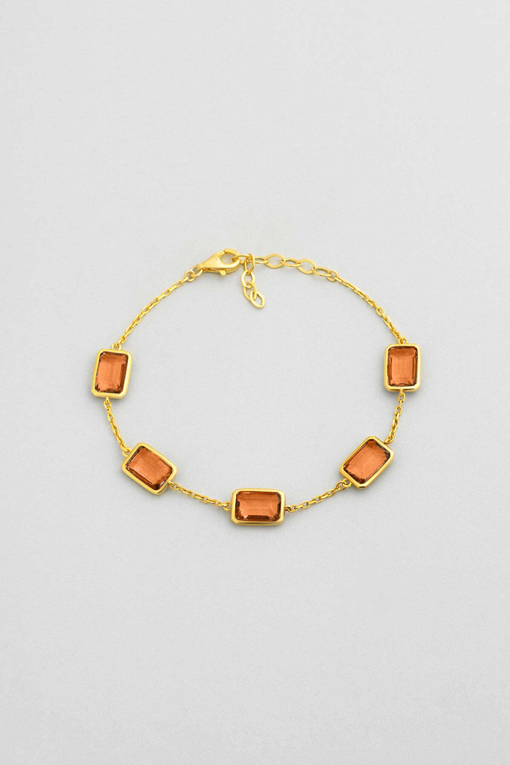 ⁠ Chromony 18 Ayar Sarı Altın Kaplama 20 Cm Gümüş Bileklik_0}