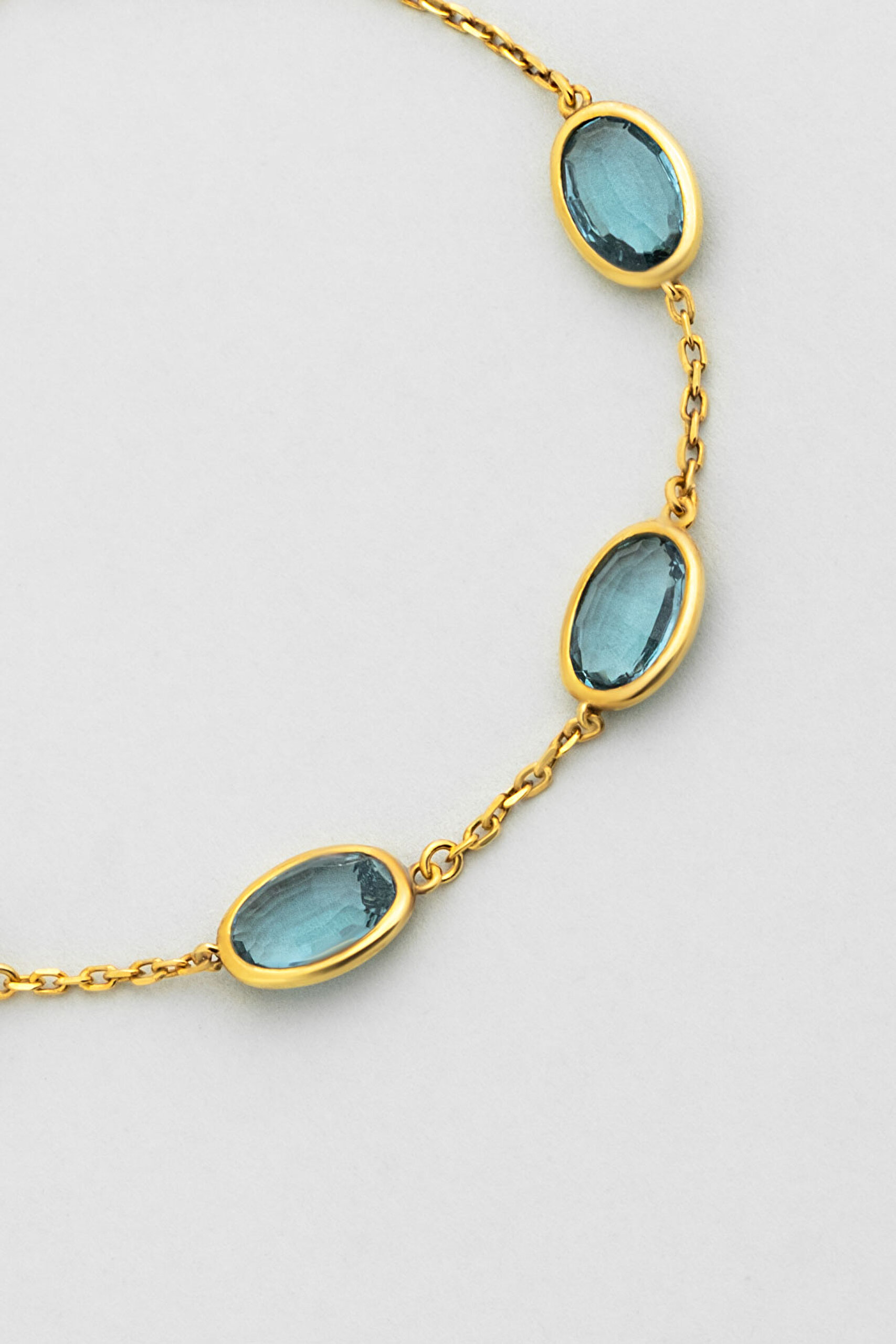 ⁠ Harmony 18 Ayar Sarı Altın Kaplama 20 Cm Gümüş Bileklik_4}