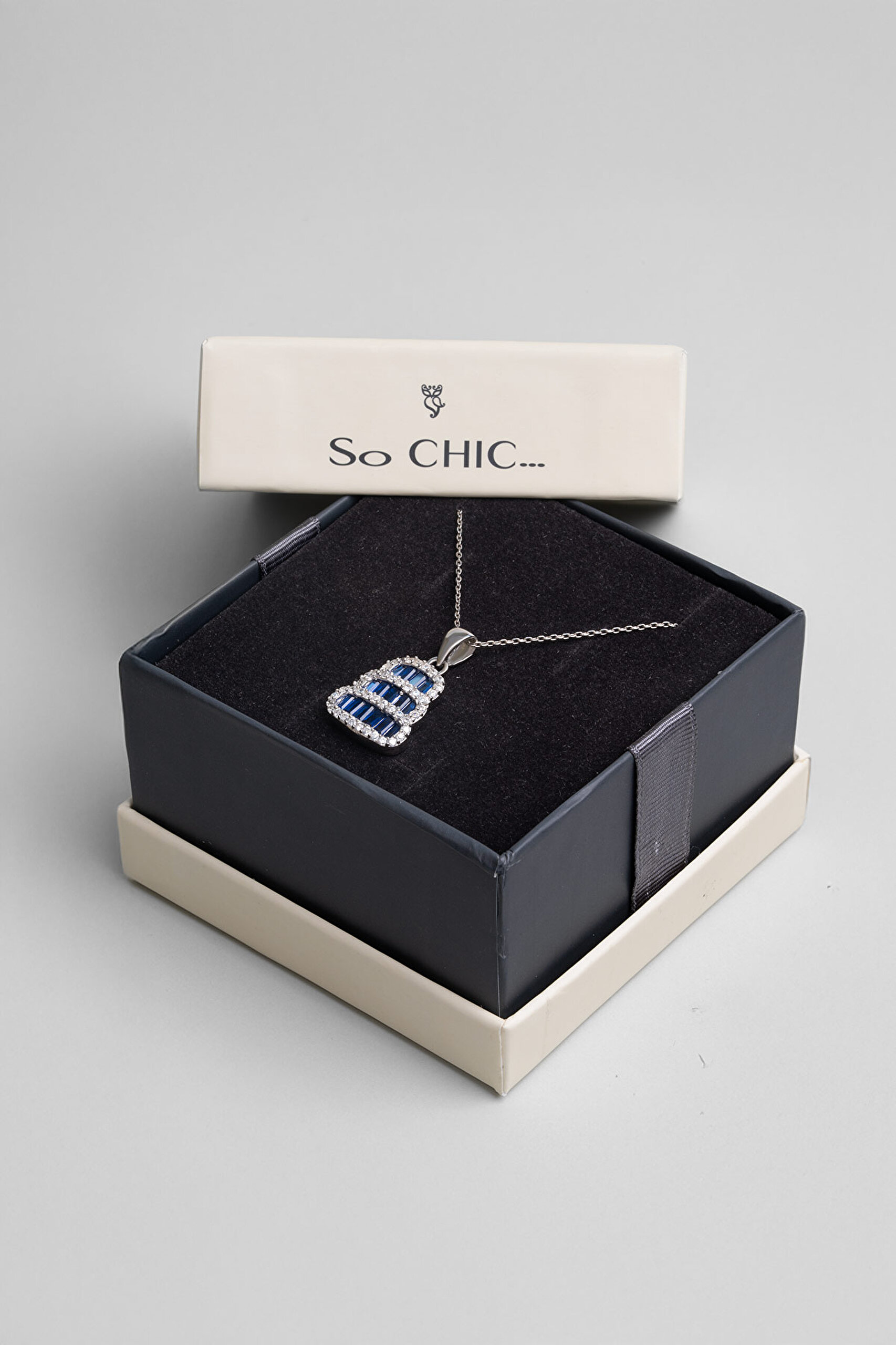 ⁠ Yakamoz Basamağı 18 Ayar Beyaz Altın Kaplama 44 Cm Gümüş Kolye_3}