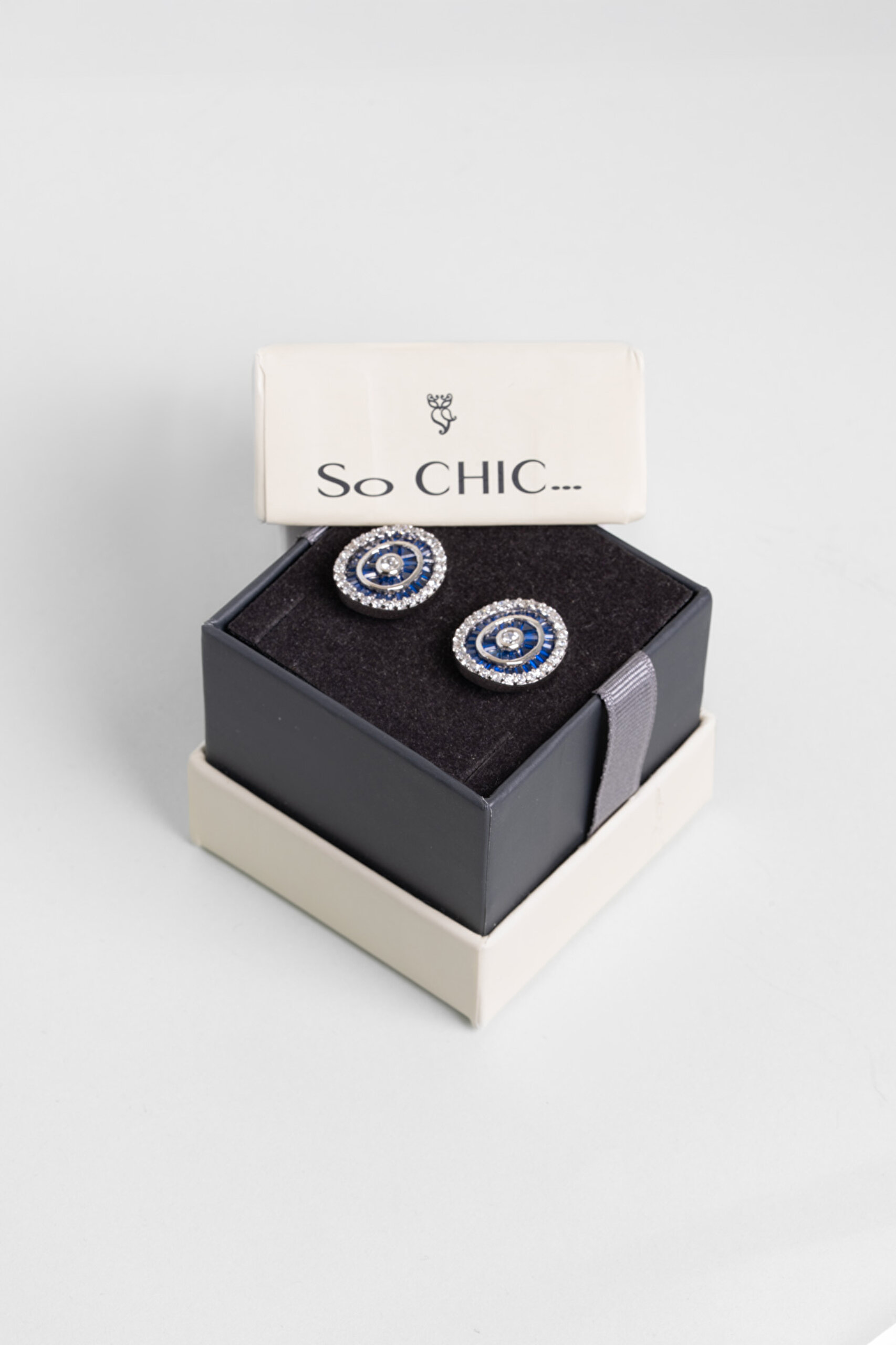 ⁠ Yakamoz Döngüsü 18 Ayar Beyaz Altın Kaplama Gümüş Küpe_2}