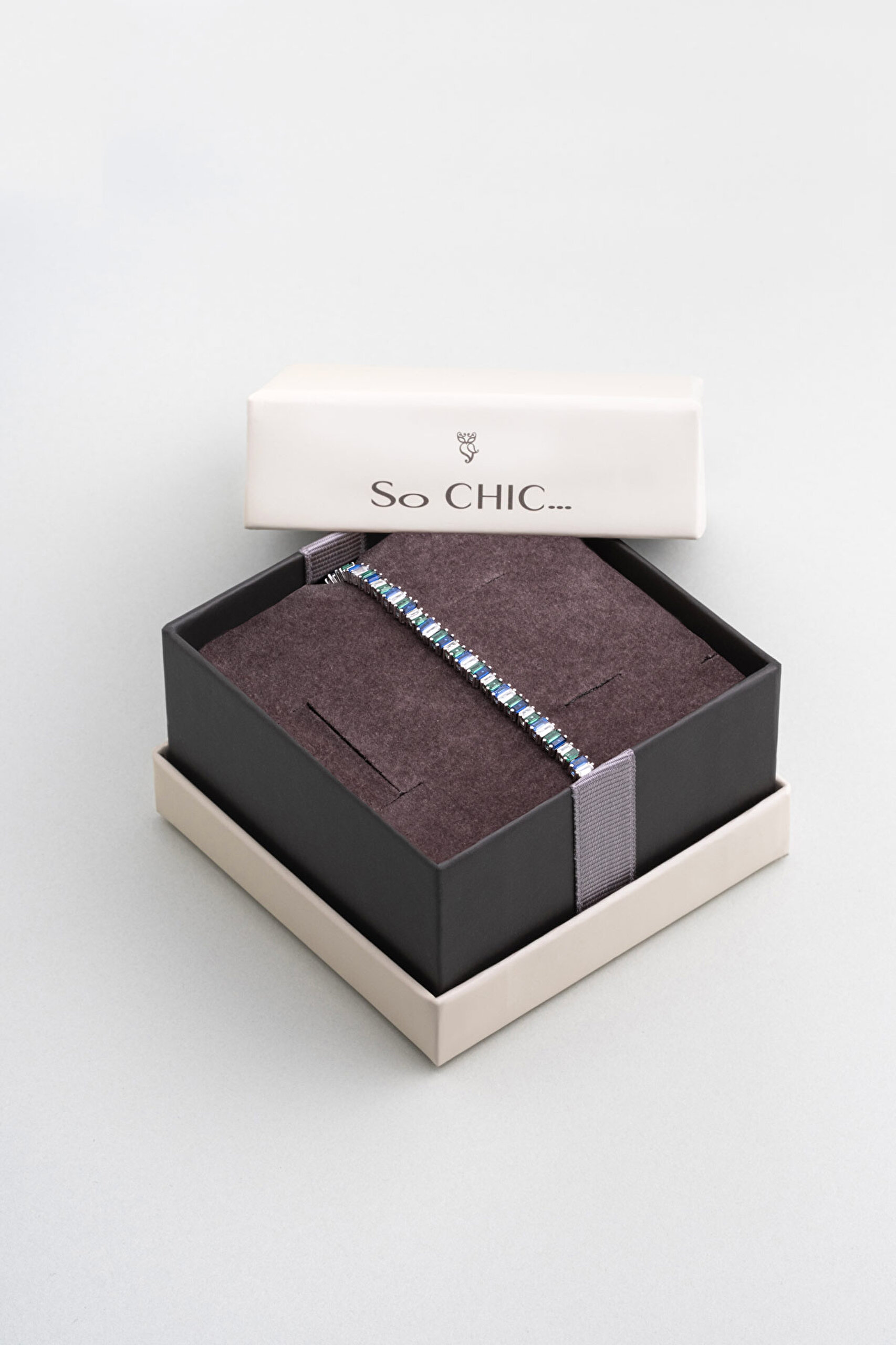 ⁠ Yakamoz Aurası 18 Ayar Beyaz Altın Kaplama Ayarlanabilir Gümüş Bileklik_5}