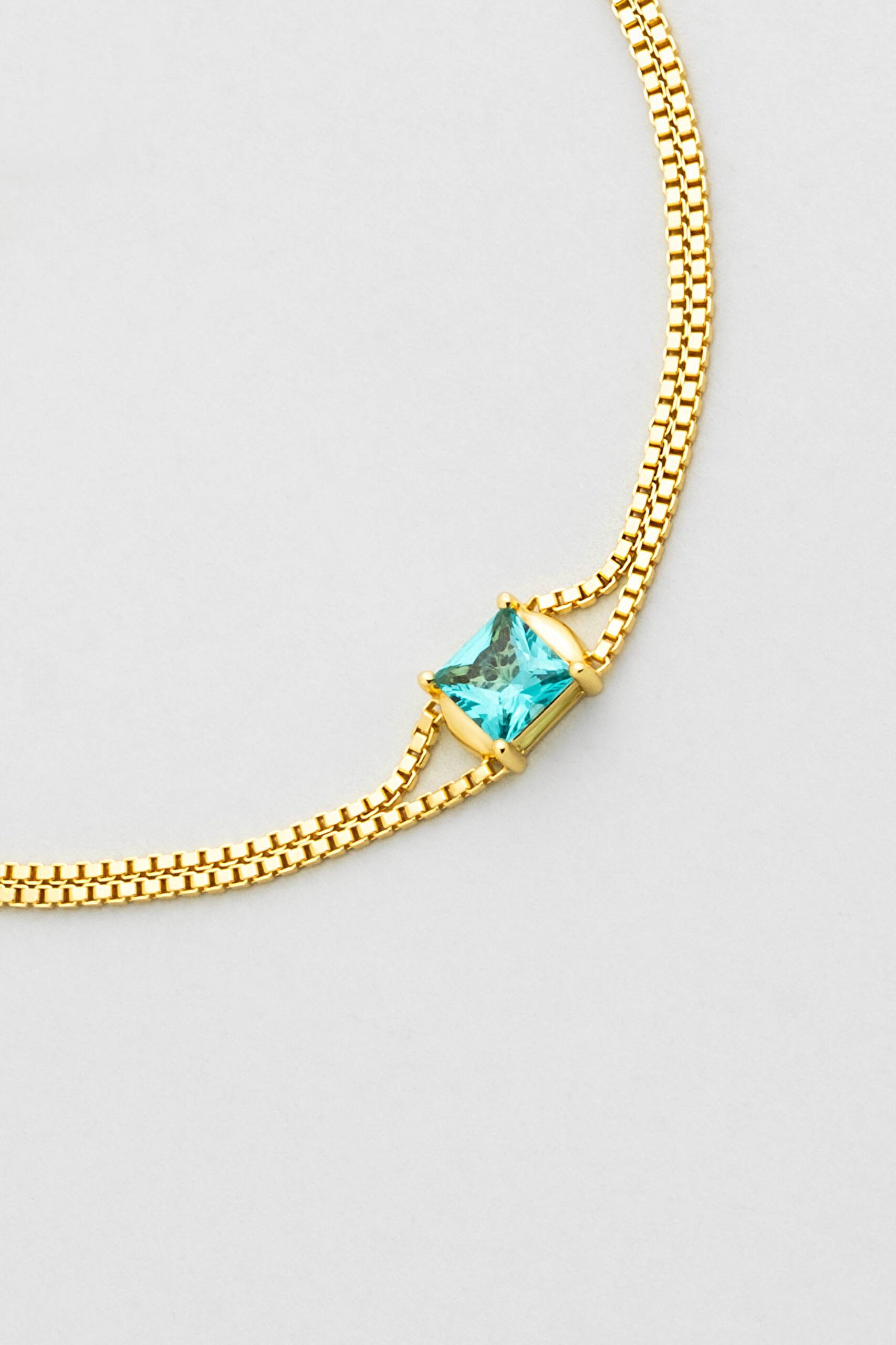 ⁠ Ocean Eyes 18 Ayar Sarı Altın Kaplama Ayarlanabilir Gümüş Bileklik_4}