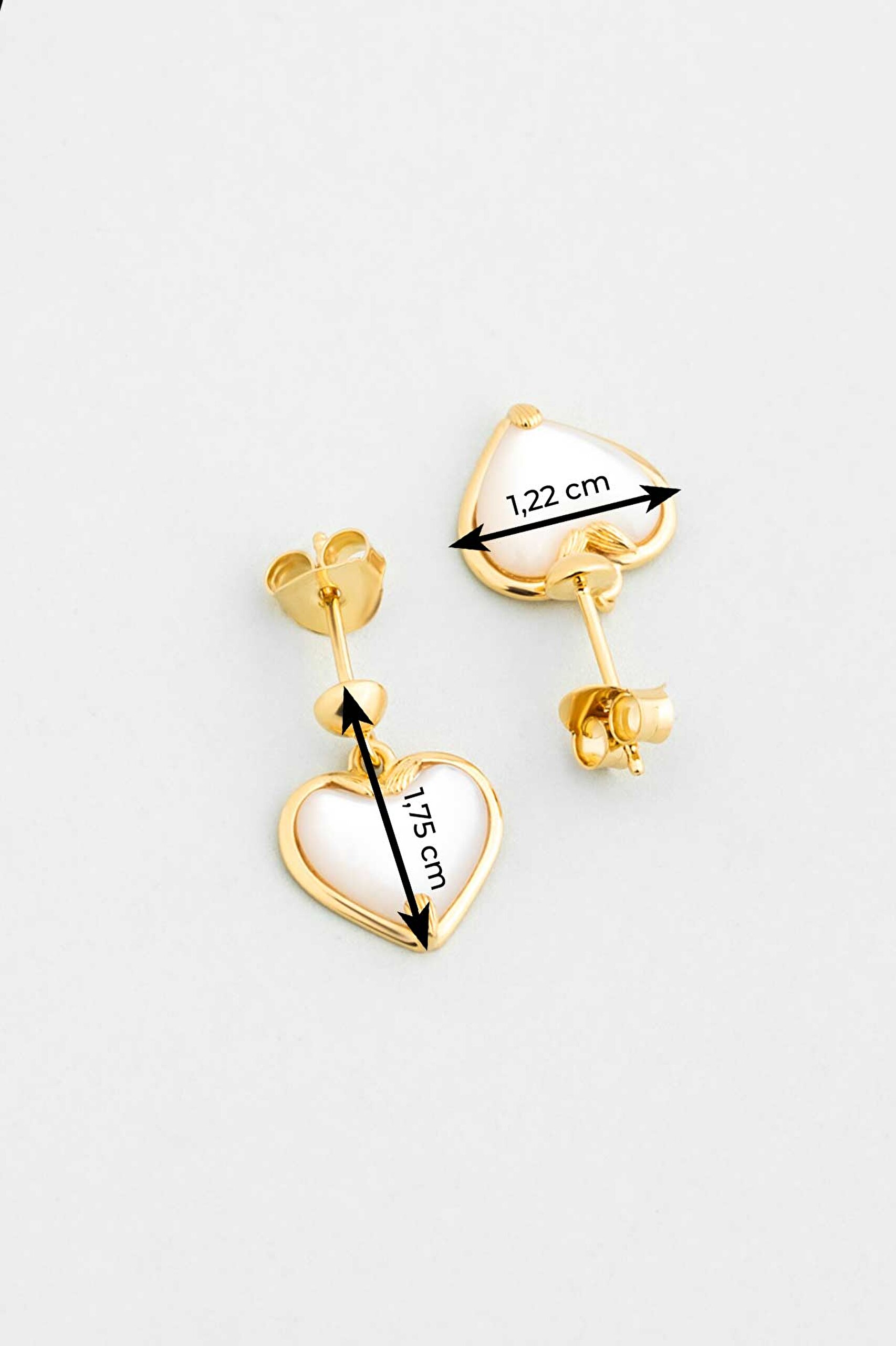 ⁠ Sedef Aşkı 18 Ayar Sarı Altın Kaplama Gümüş Küpe_2}