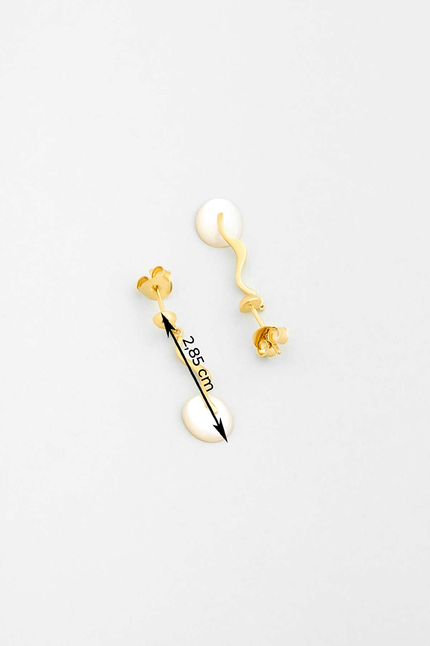 ⁠ Sedef Masalı 18 Ayar Sarı Altın Kaplama Gümüş Küpe_2}