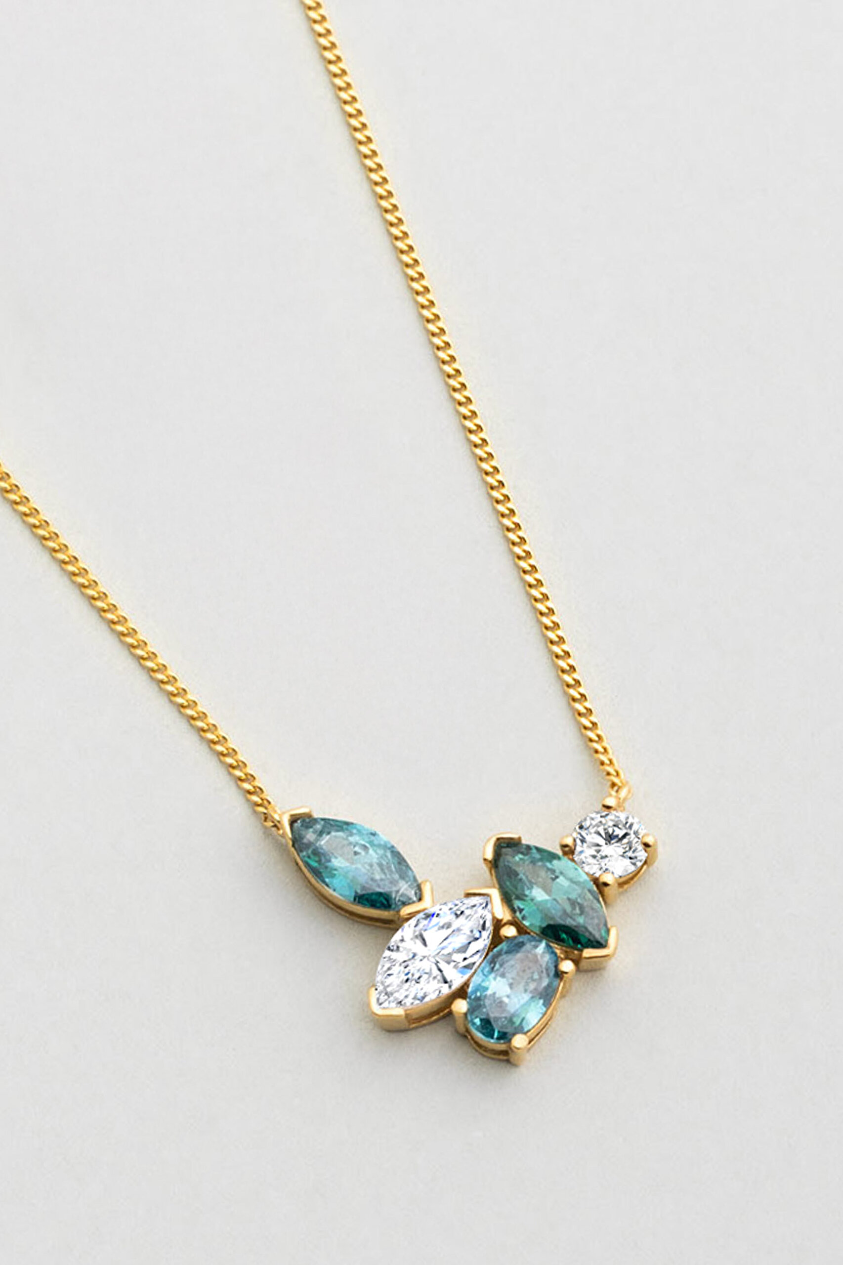 ⁠ Atlantis 18 Ayar Sarı Altın Kaplama 46 Cm Gümüş Kolye_4}