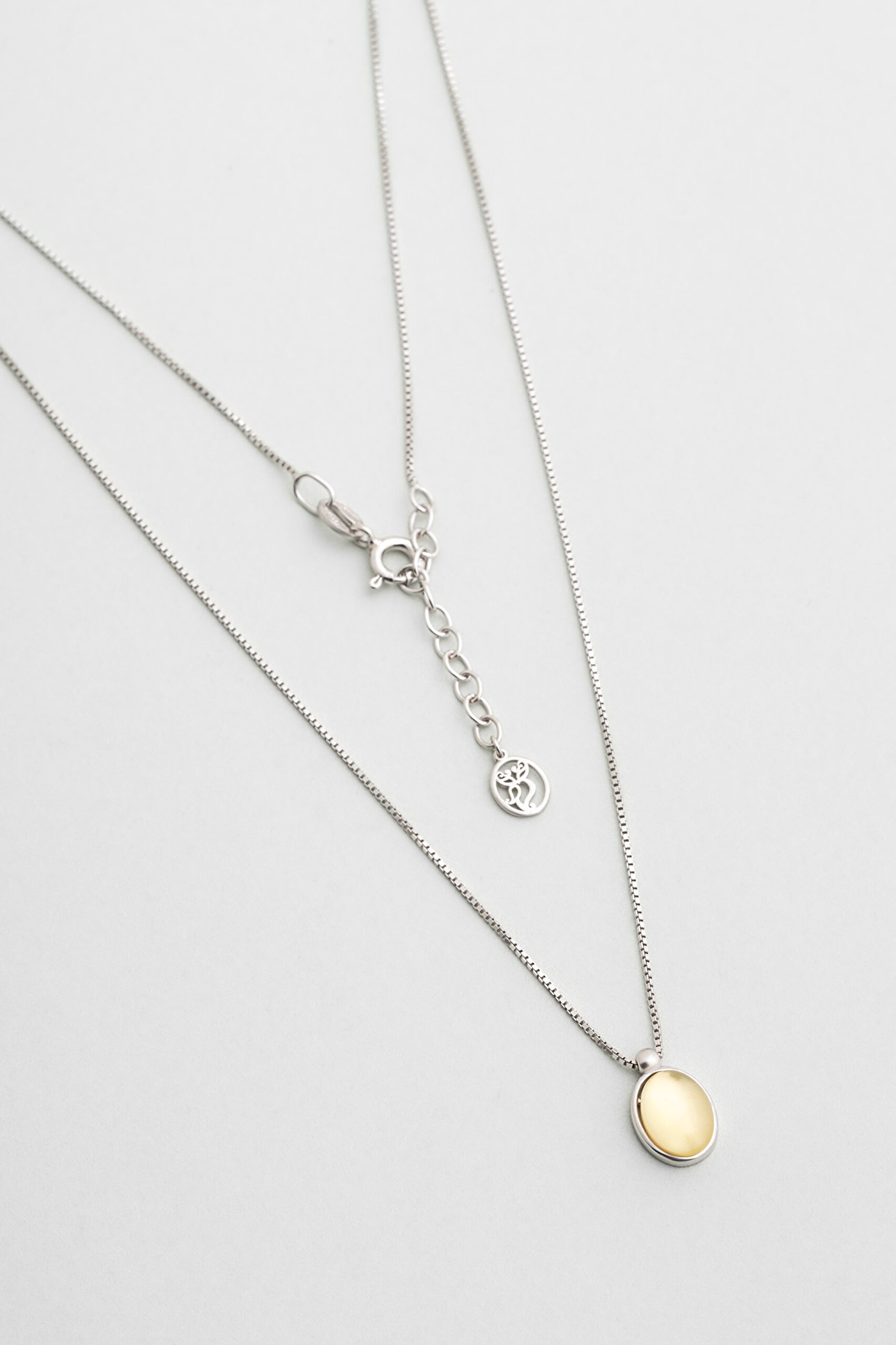 ⁠ Sarı Melodi 18 Ayar Beyaz Altın Kaplama 44 Cm Gümüş Kolye_0}