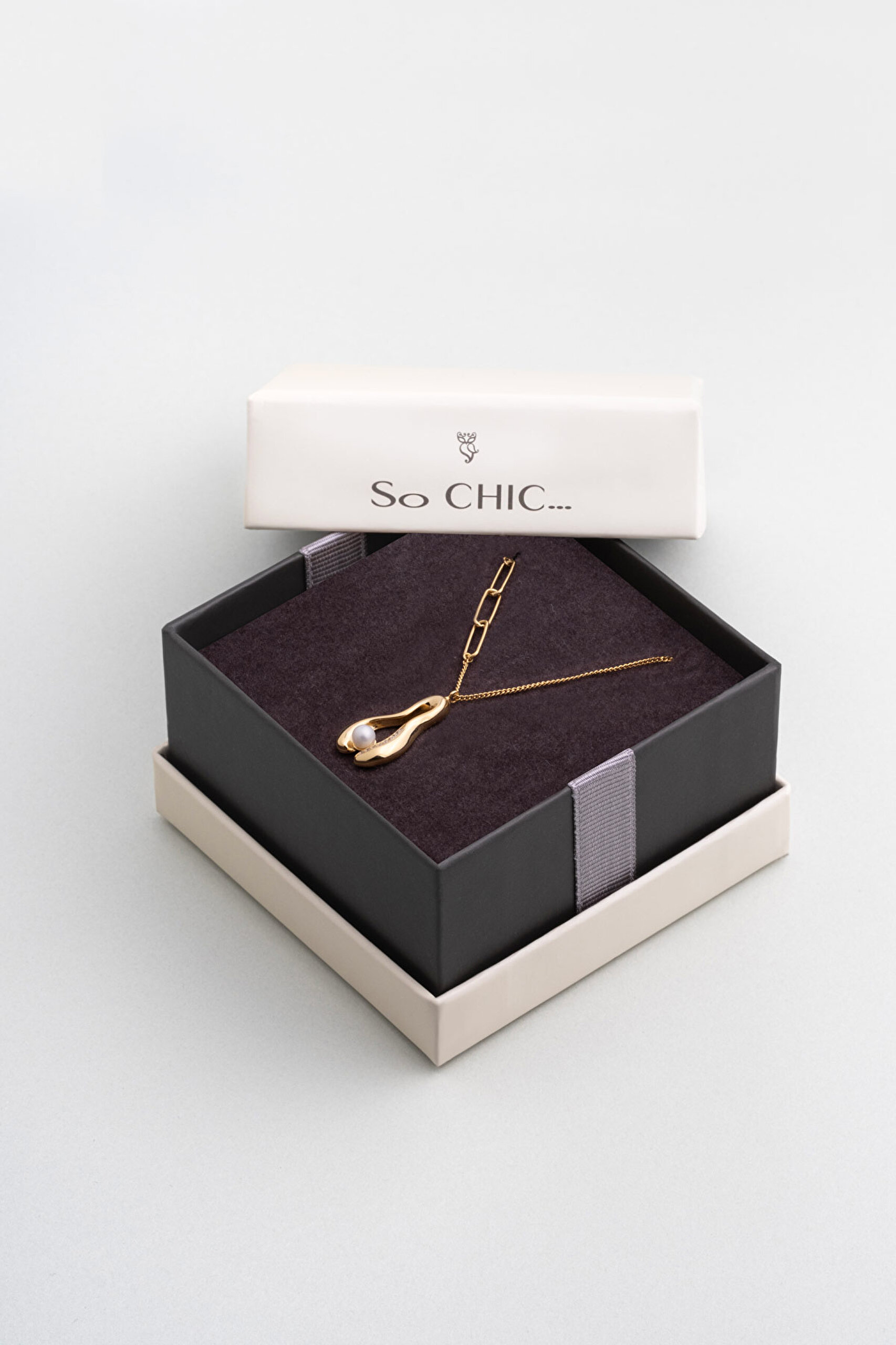 ⁠ Mariana 18 Ayar Sarı Altın Kaplama 44 Cm Gümüş İnci Kolye_5}