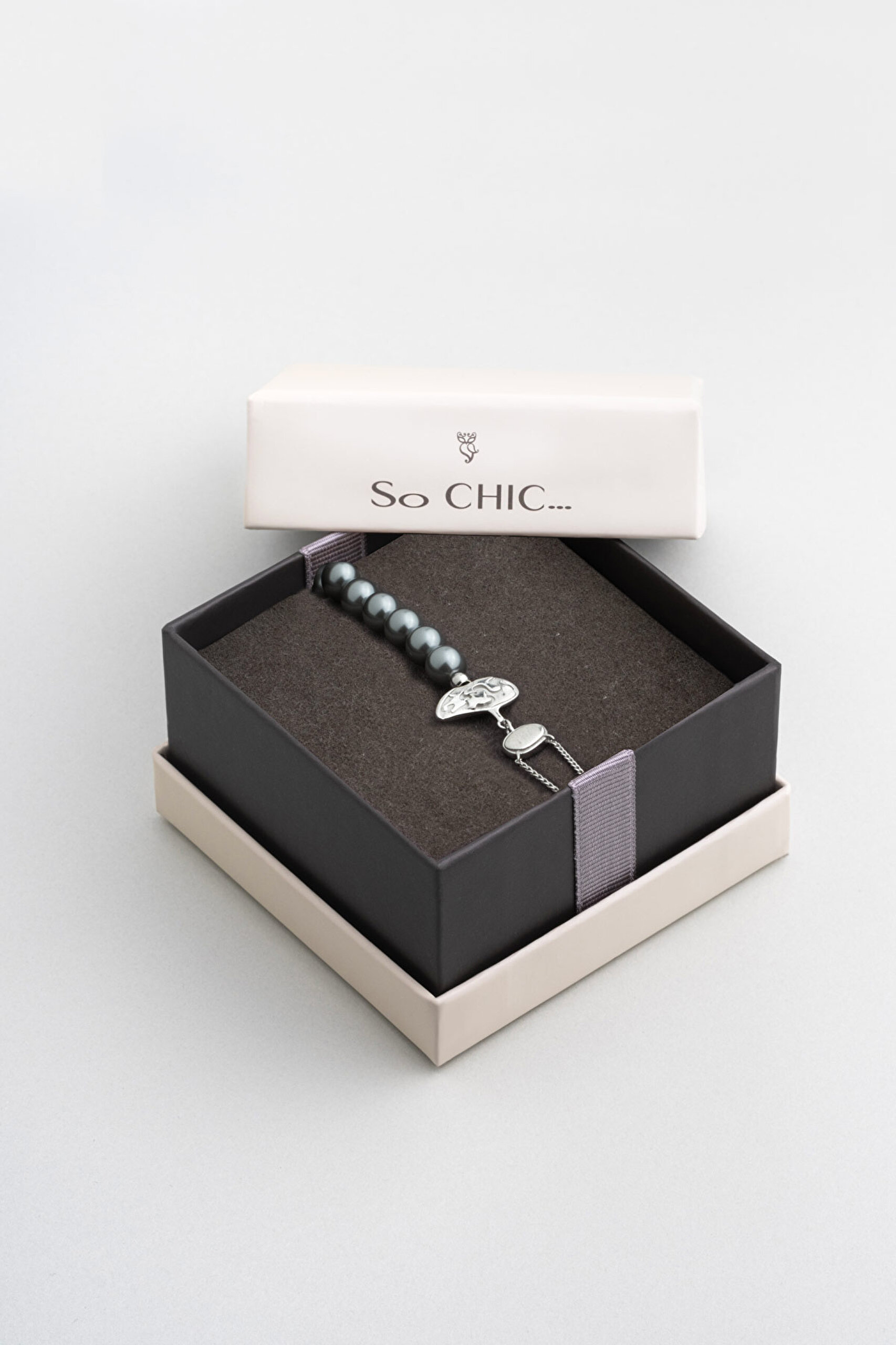 ⁠ Lucia 18 Ayar Beyaz Altın Kaplama 19 Cm Gümüş İnci Bileklik_5}