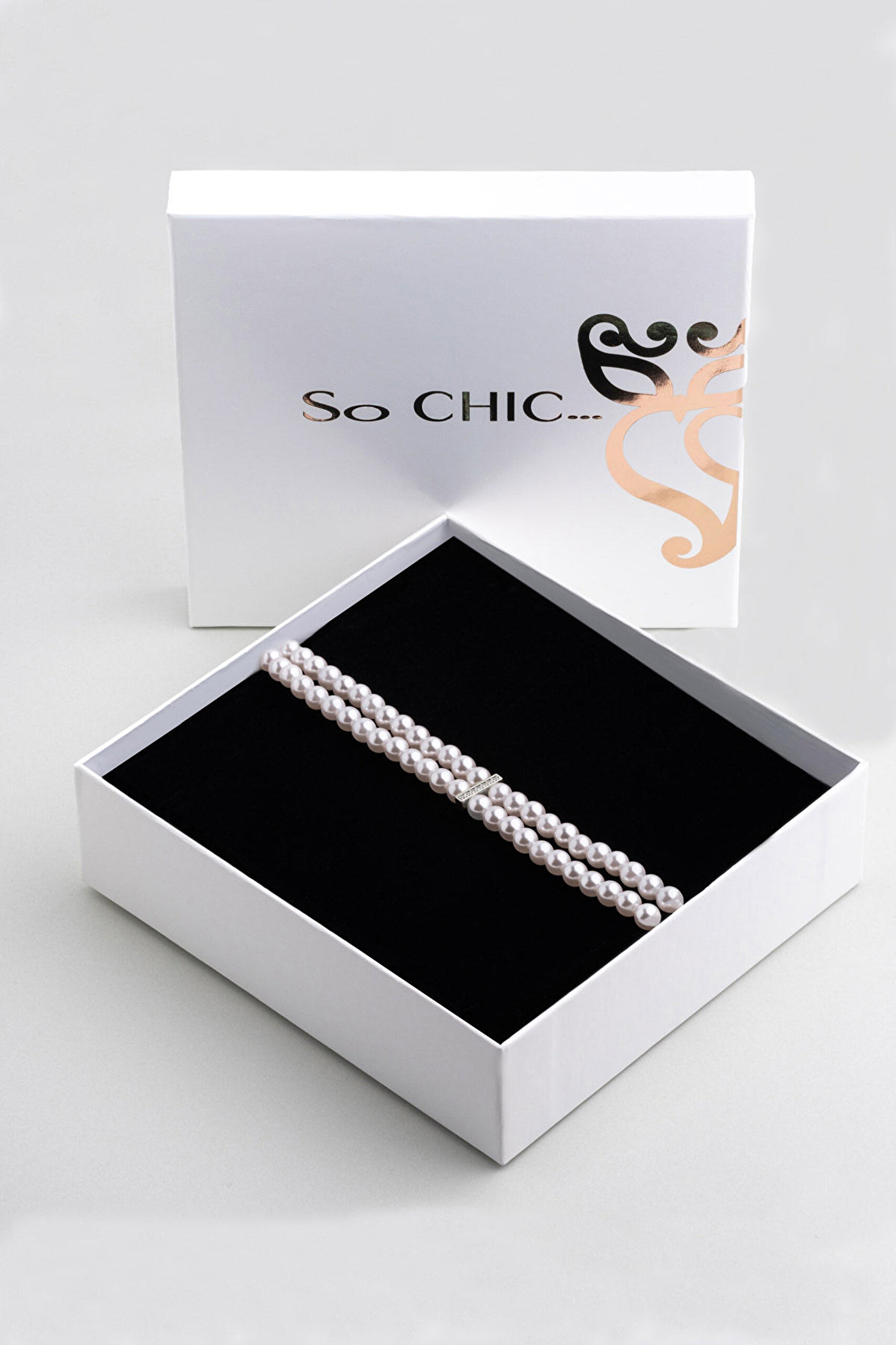 ⁠ Belinda 18 Ayar Beyaz Altın Kaplama 39 Cm Gümüş İnci Kolye_5}