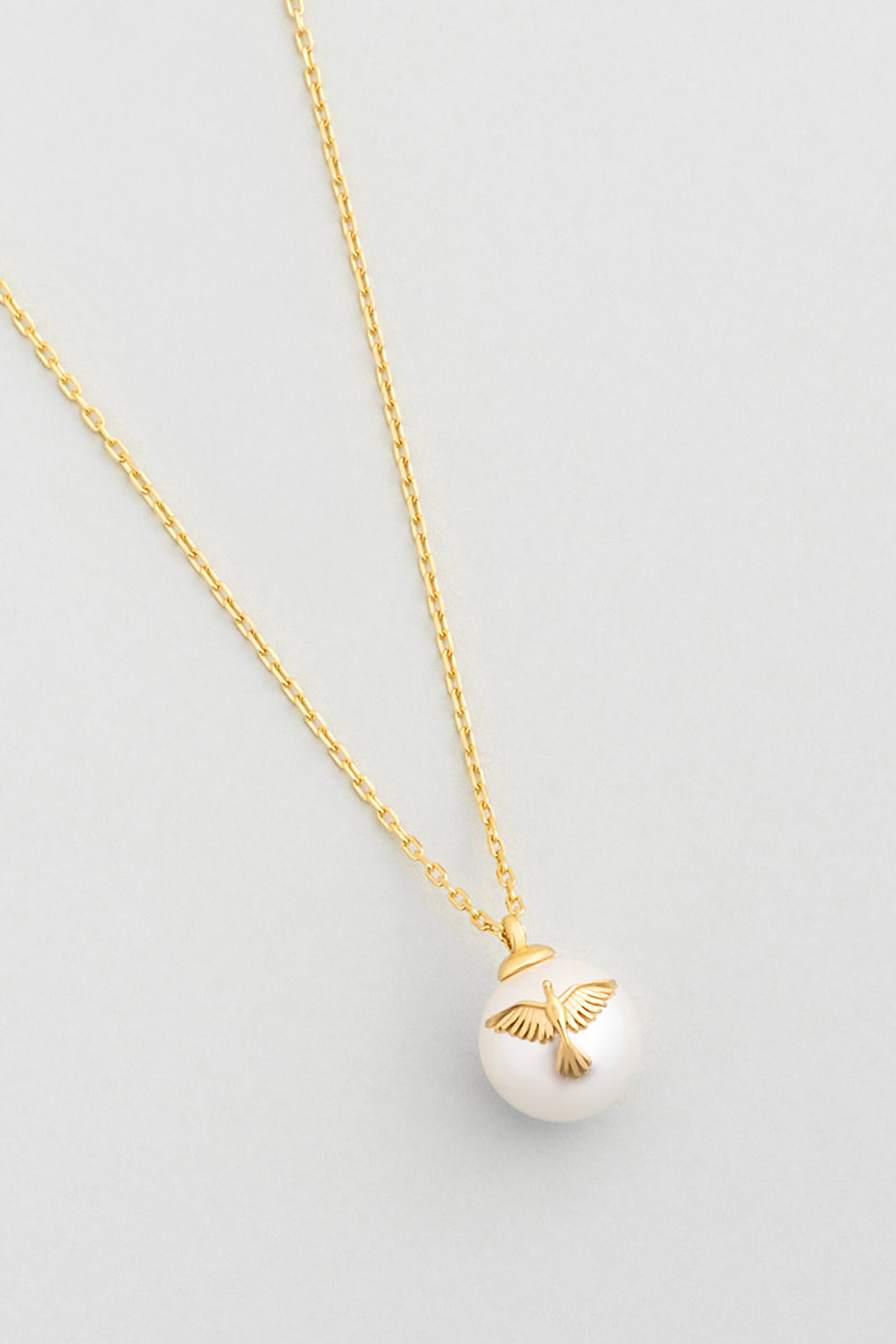 ⁠ Yeni Yıl Yeniden Doğuş 18 Ayar Sarı Altın Kaplama 55 Cm Gümüş Anka Kuşu Kolye_0}