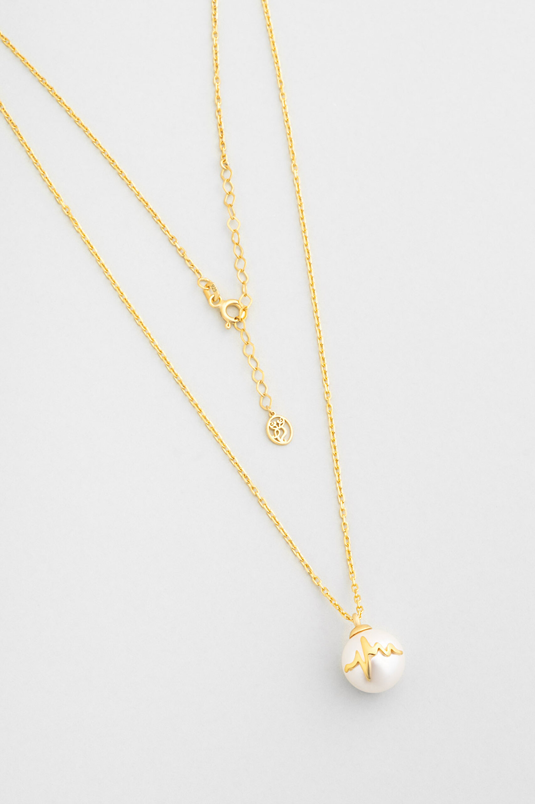 ⁠ Yeni Yıl Şifa 18 Ayar Sarı Altın Kaplama 55 Cm Gümüş Kolye_4}