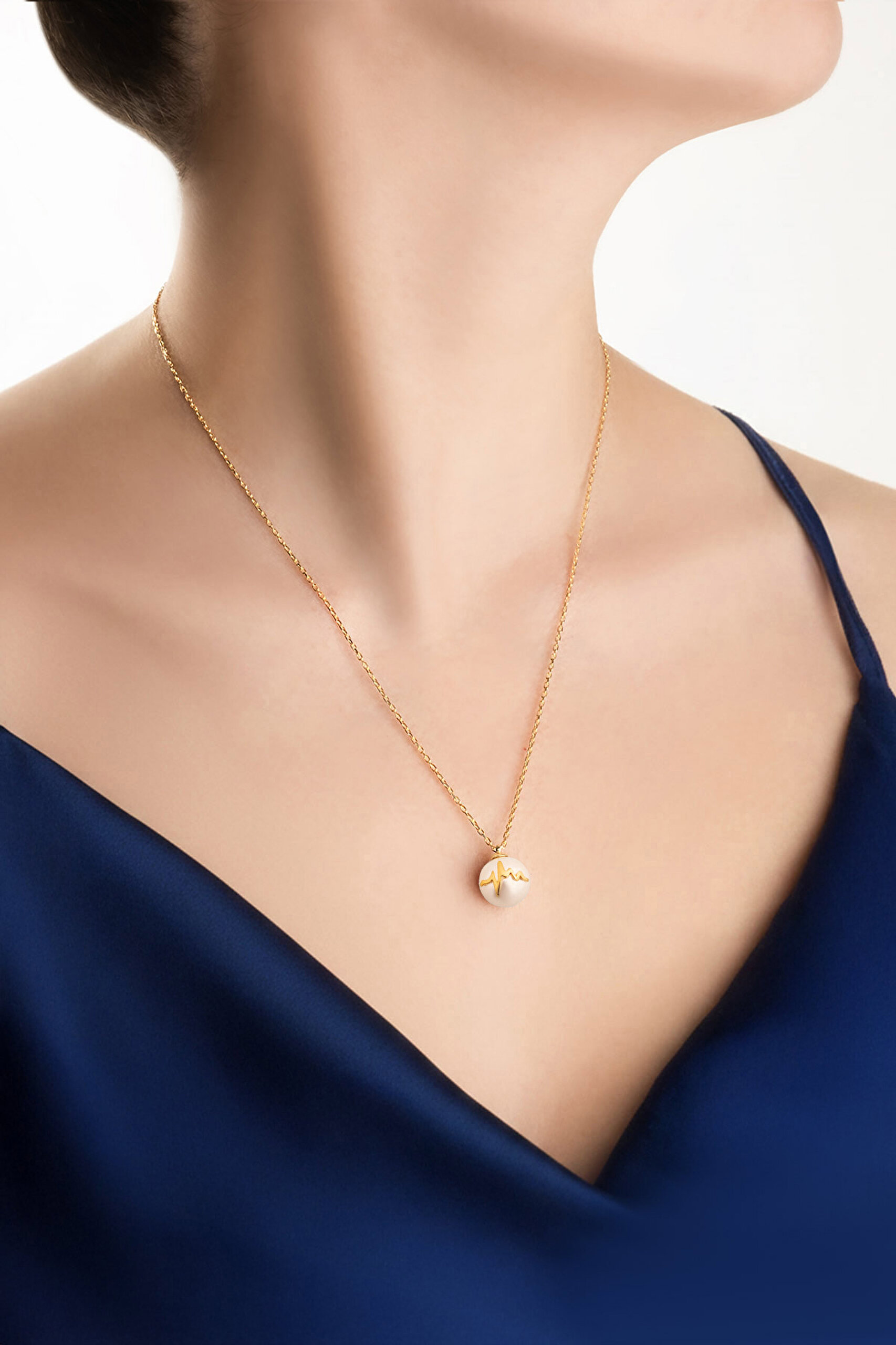 ⁠ Yeni Yıl Şifa 18 Ayar Sarı Altın Kaplama 55 Cm Gümüş Kolye_3}