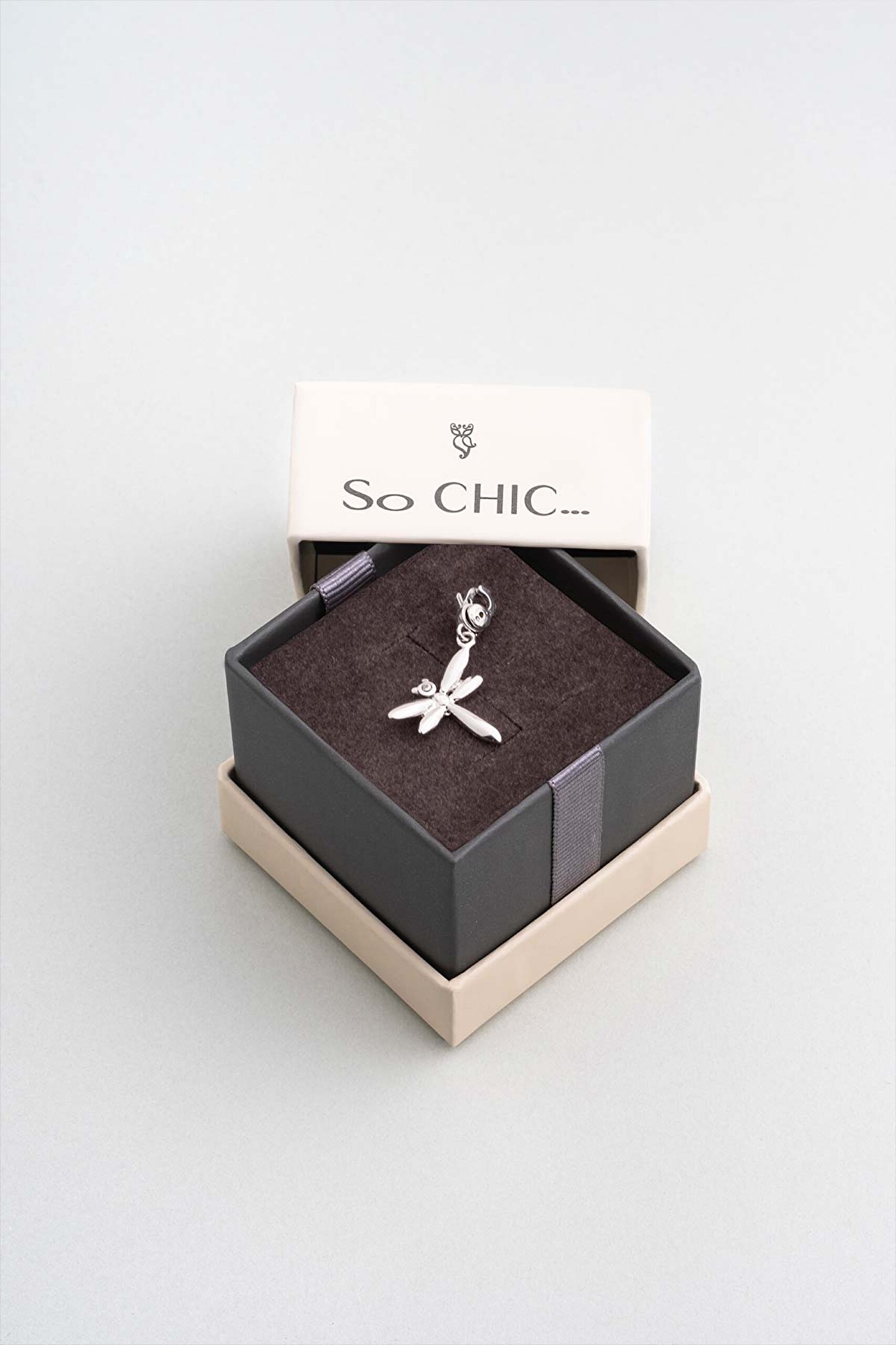 ⁠ Yusufçuk 18 Ayar Beyaz Altın Kaplama Gümüş Charm_5}