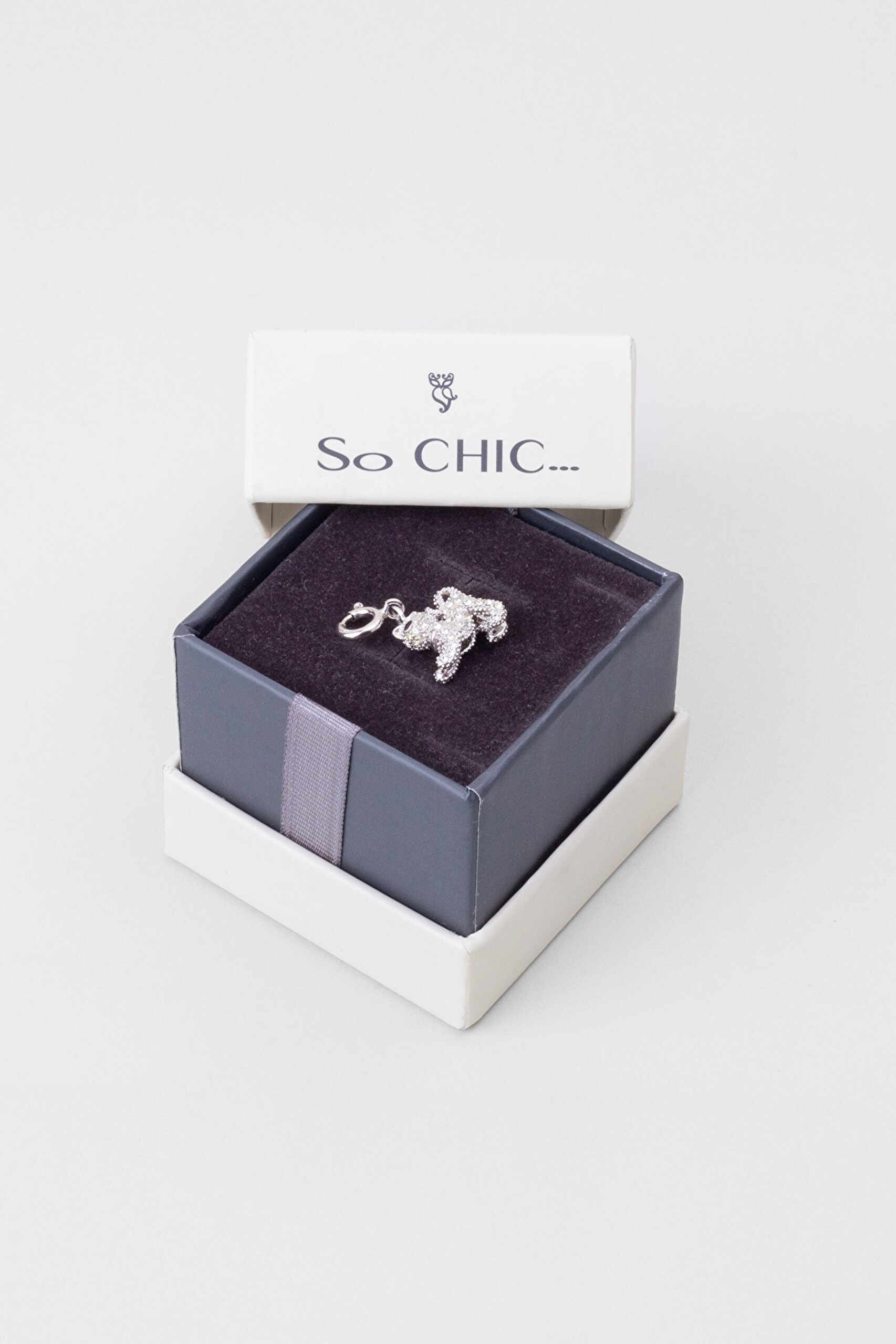 ⁠ Yavru Kedi 18 Ayar Beyaz Altın Kaplama Gümüş Charm_5}