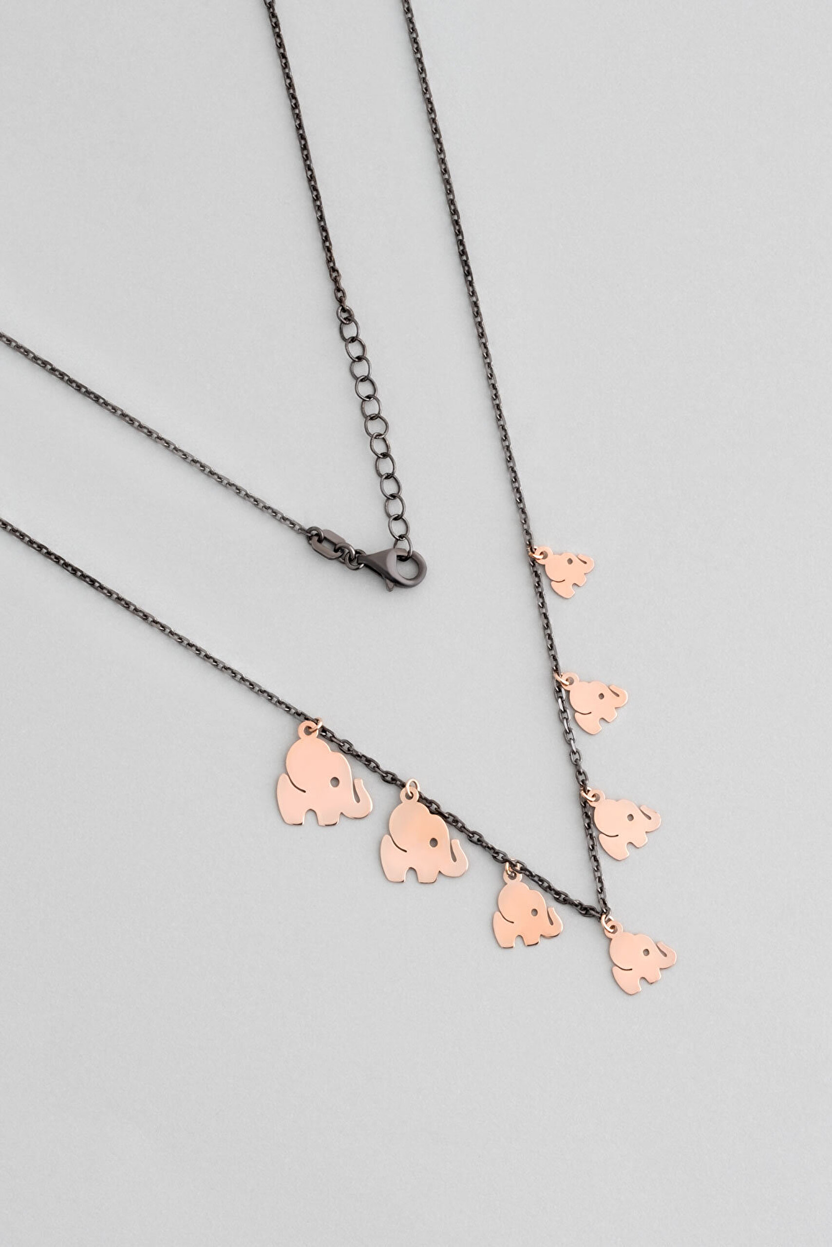 Bereketli Yolculuk 18 Ayar Rose Altın Kaplama 45 Cm Gümüş Kolye - 0