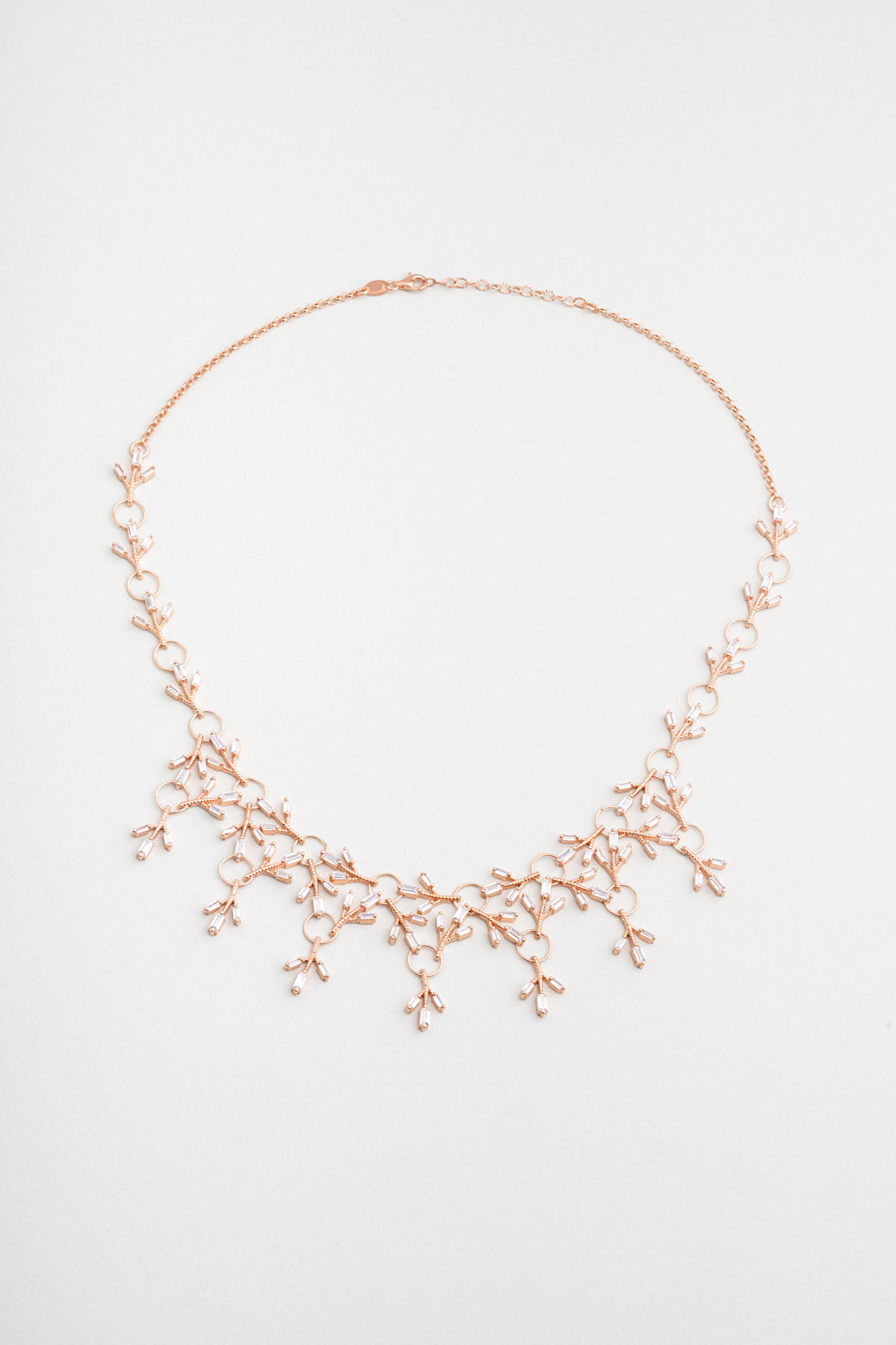 ⁠ Fiore 18 Ayar Rose Altın Kaplama 48 Cm Gümüş Gerdanlık_0}