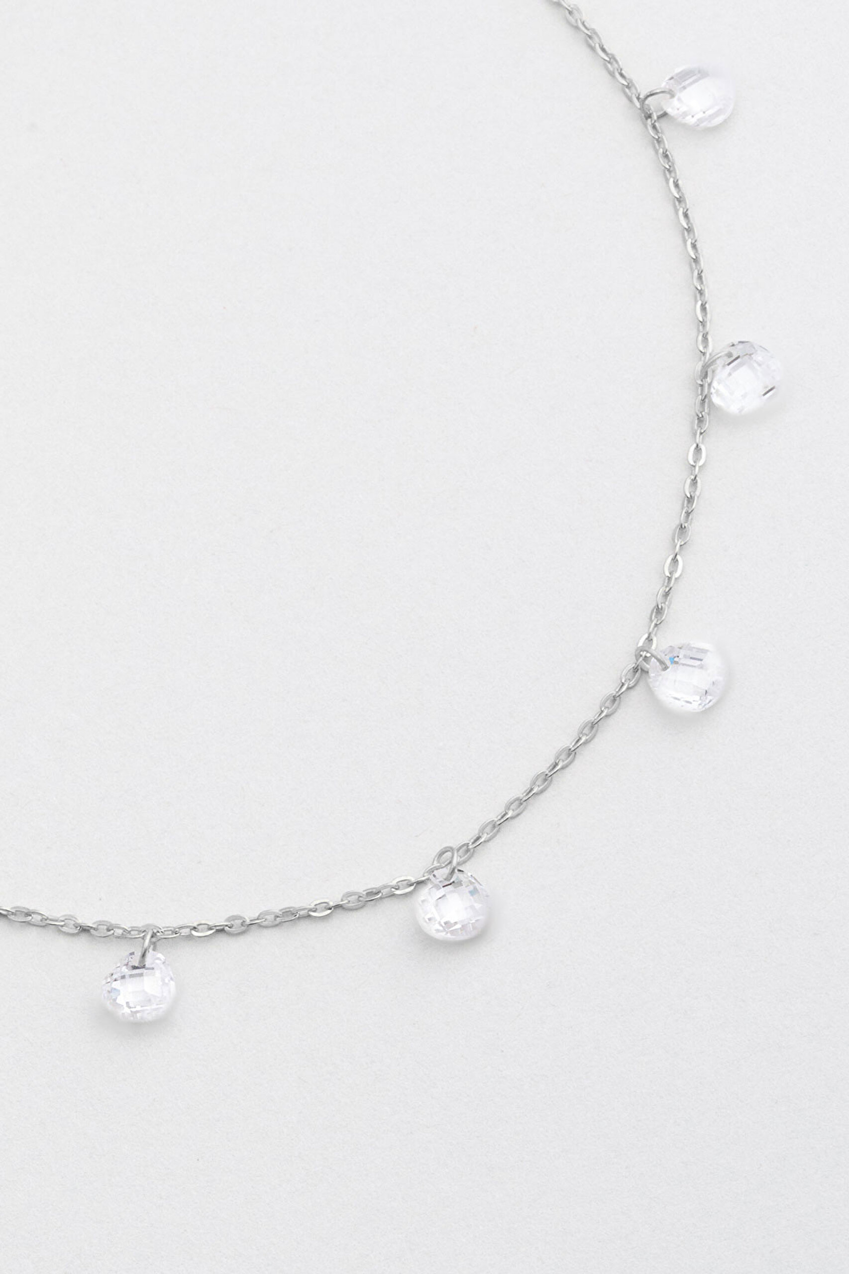 ⁠ Sallantılı Taşlı 18 Ayar Beyaz Altın Kaplama 24 Cm Gümüş Hal Hal_2}