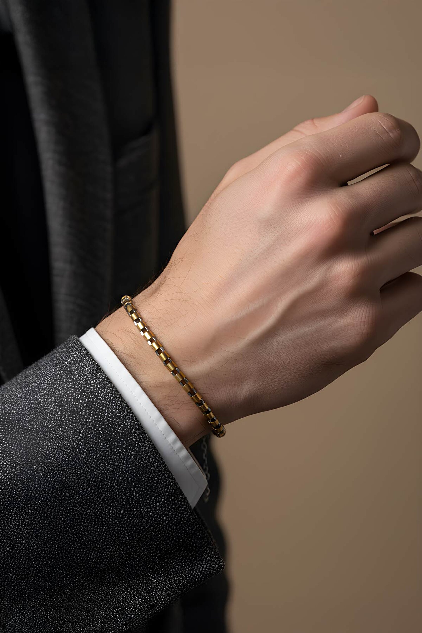 ⁠ Hematit Taşlı 21 Cm Gümüş Erkek Bileklik_3}