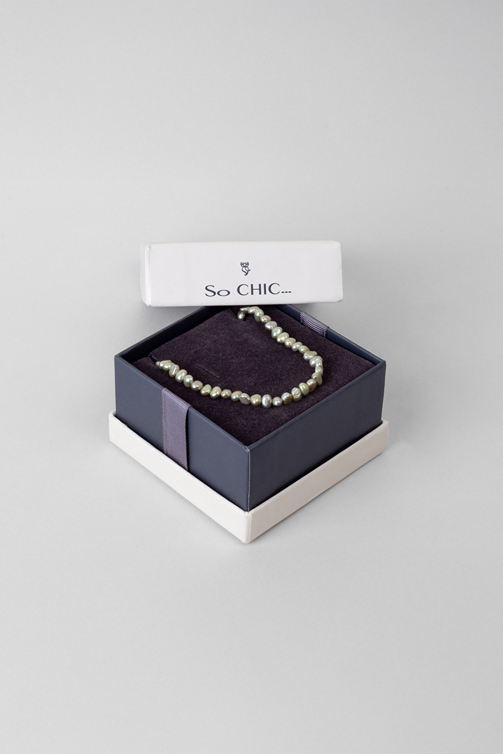 İnci Işıltısı 18 Ayar Sarı Altın Kaplama 45 Cm Gümüş Kolye - 5