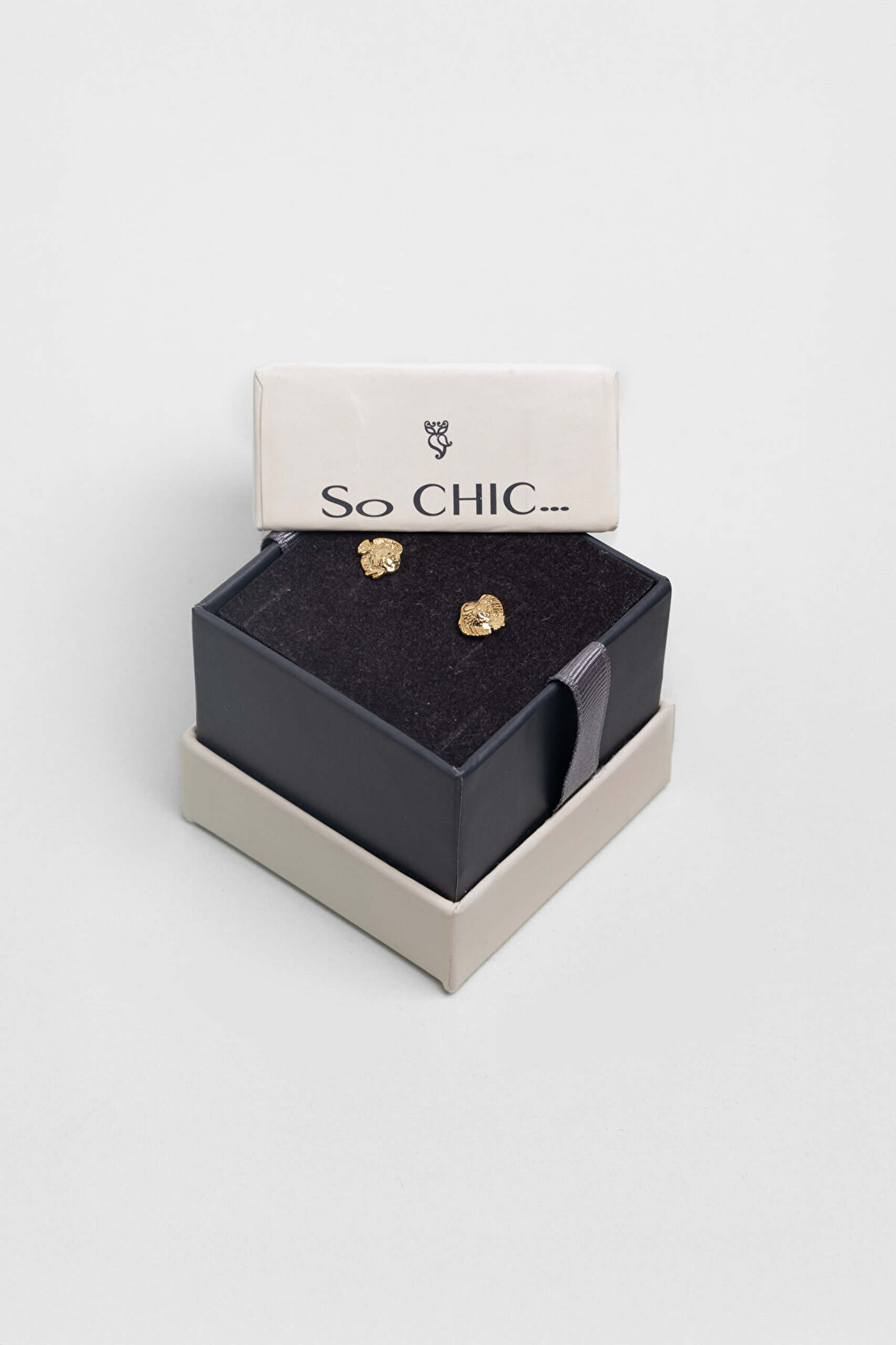 Mistik Balık 18 Ayar Sarı Altın Kaplama Gümüş Minimal Küpe - 2