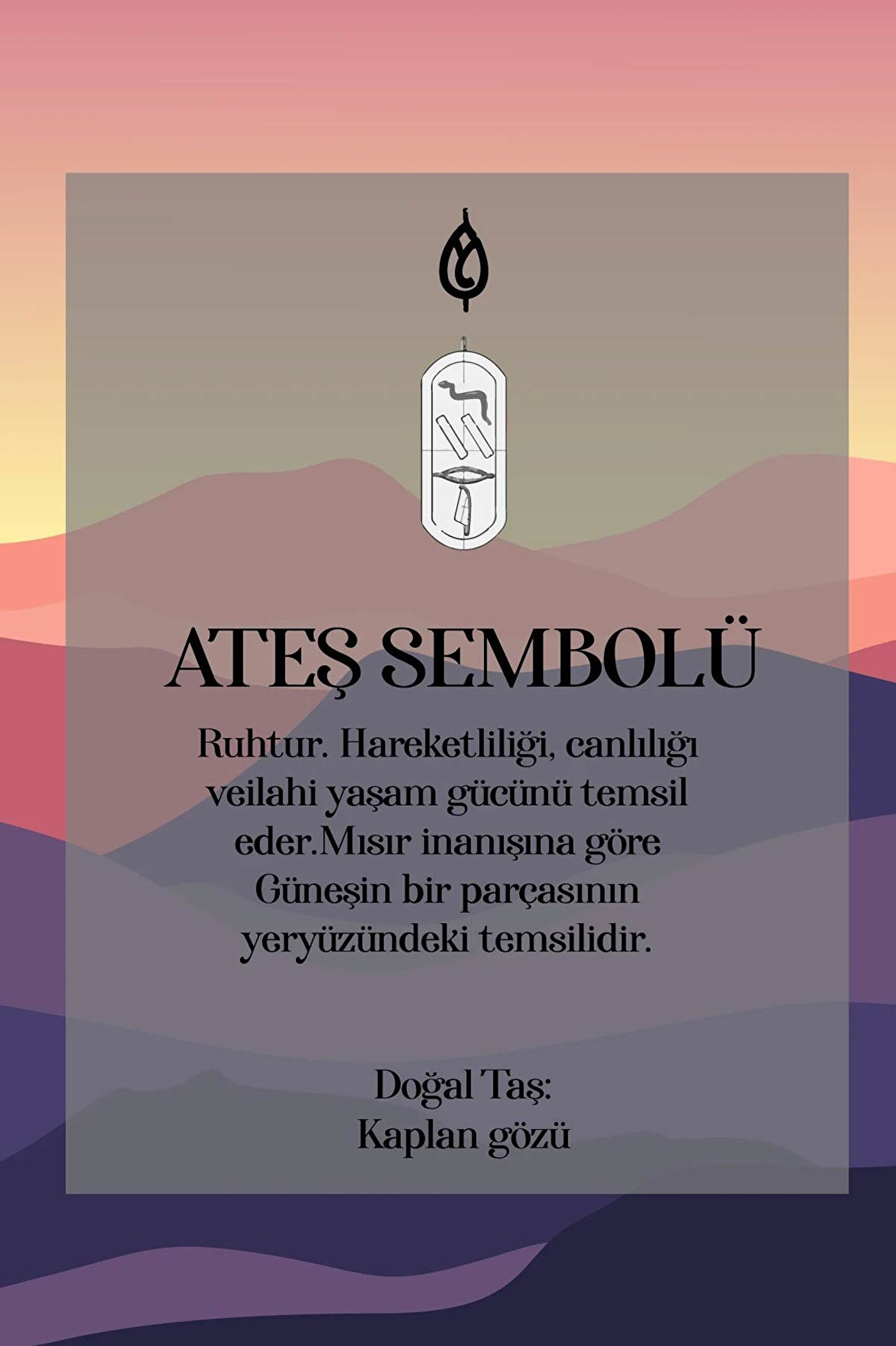 ⁠ Ateş Elementi 68 Cm Gümüş Kaplan Gözü Taşlı Erkek Kolye_7}
