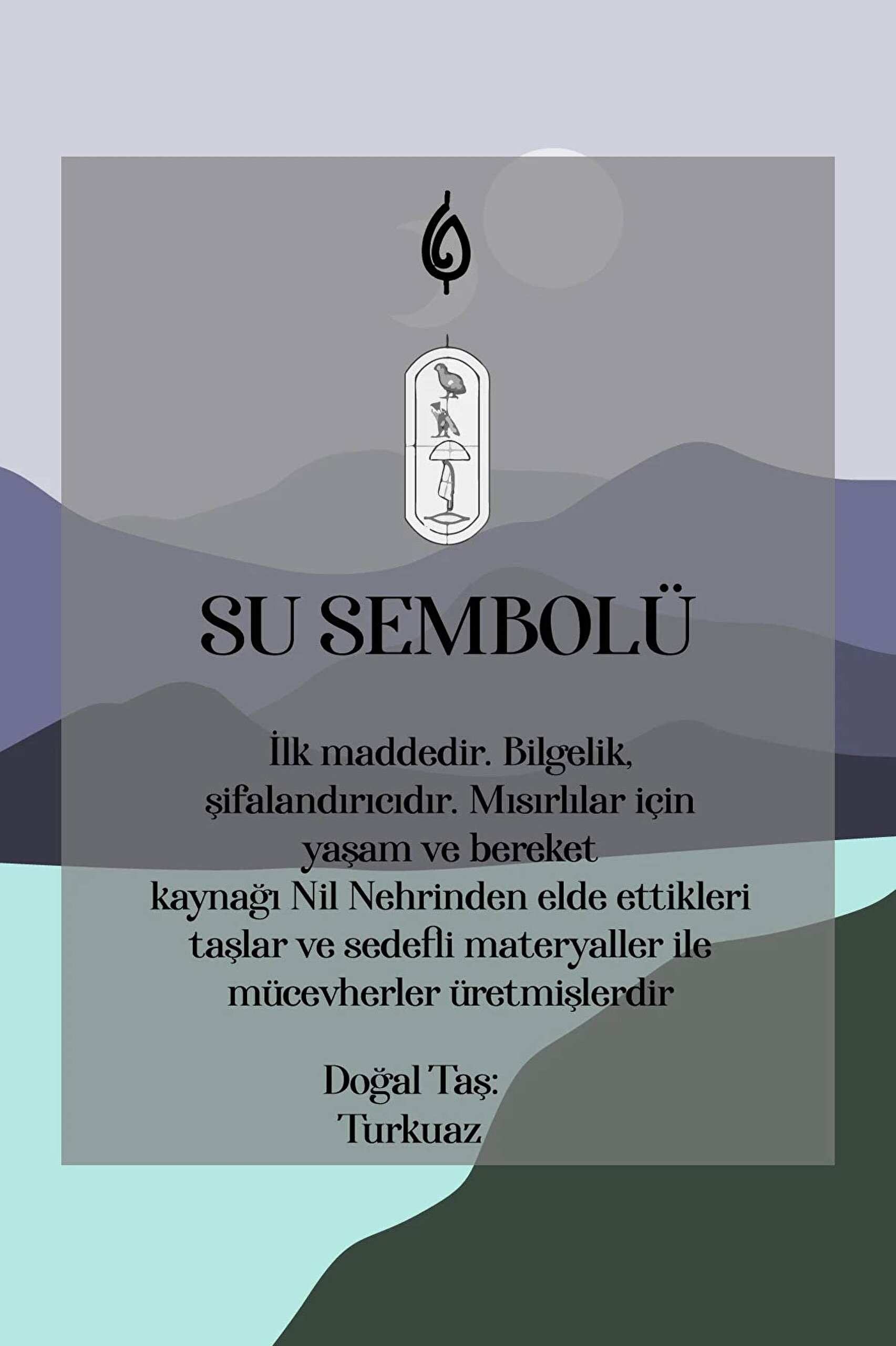 ⁠ Su Elementi 68 Cm Gümüş Turkuaz Taşlı Erkek Gümüş Kolye_7}