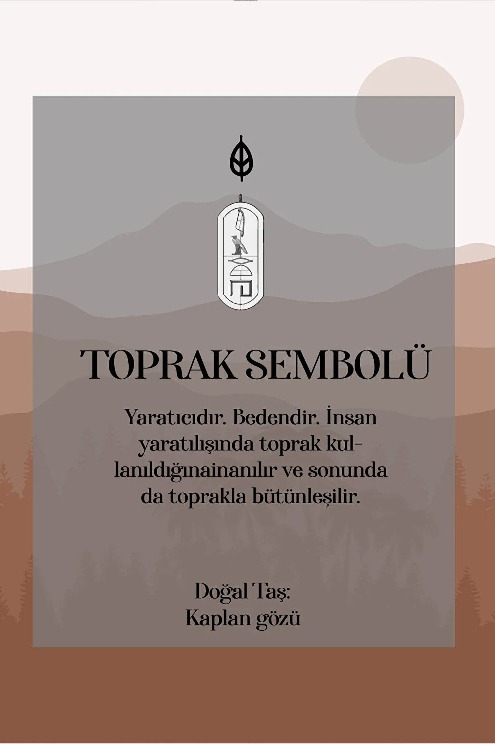 ⁠ Toprak Elementi 68 Cm Gümüş Kaplan Gözü Taşlı Erkek Kolye_7}
