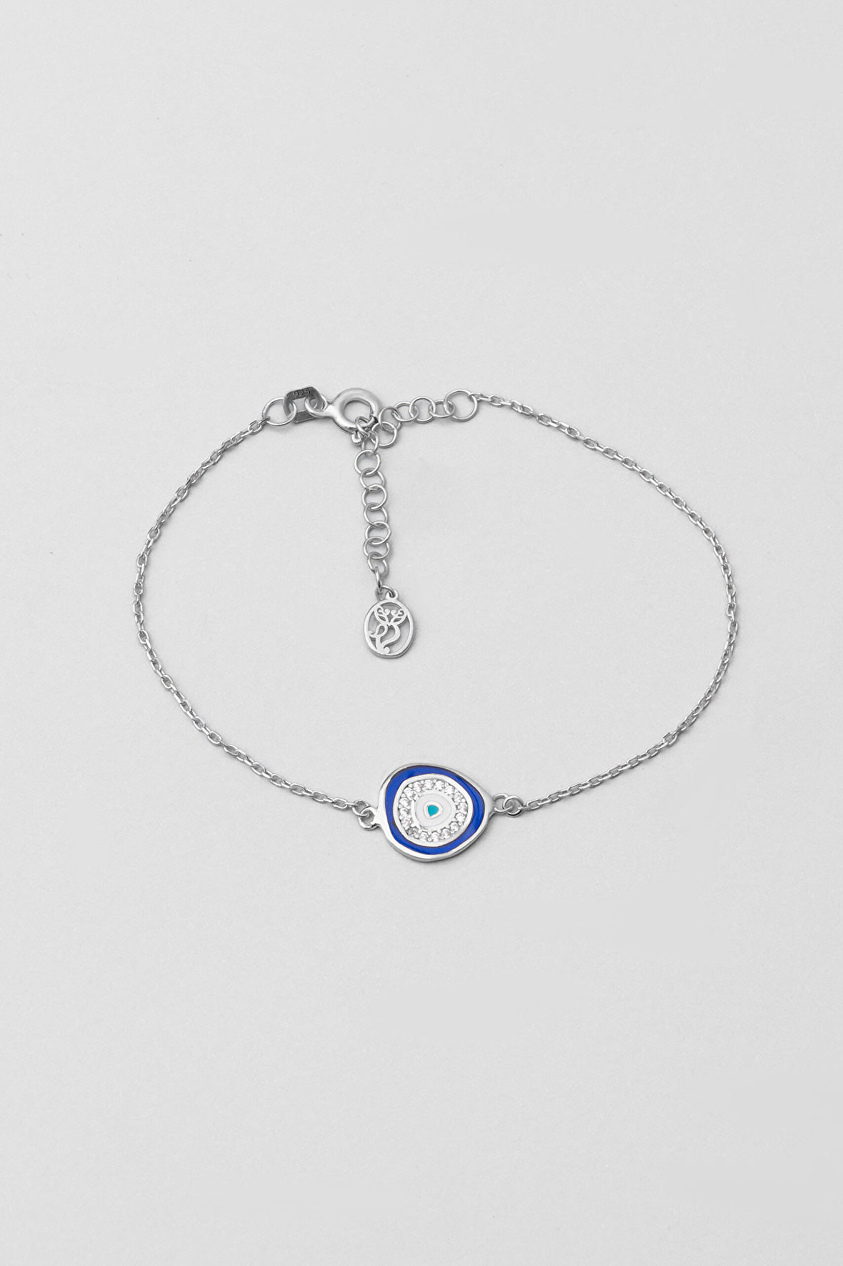 ⁠ Horus'un Gözü 18 Ayar Beyaz Altın Kaplama 19 Cm Gümüş Nazar Bileklik
_0}